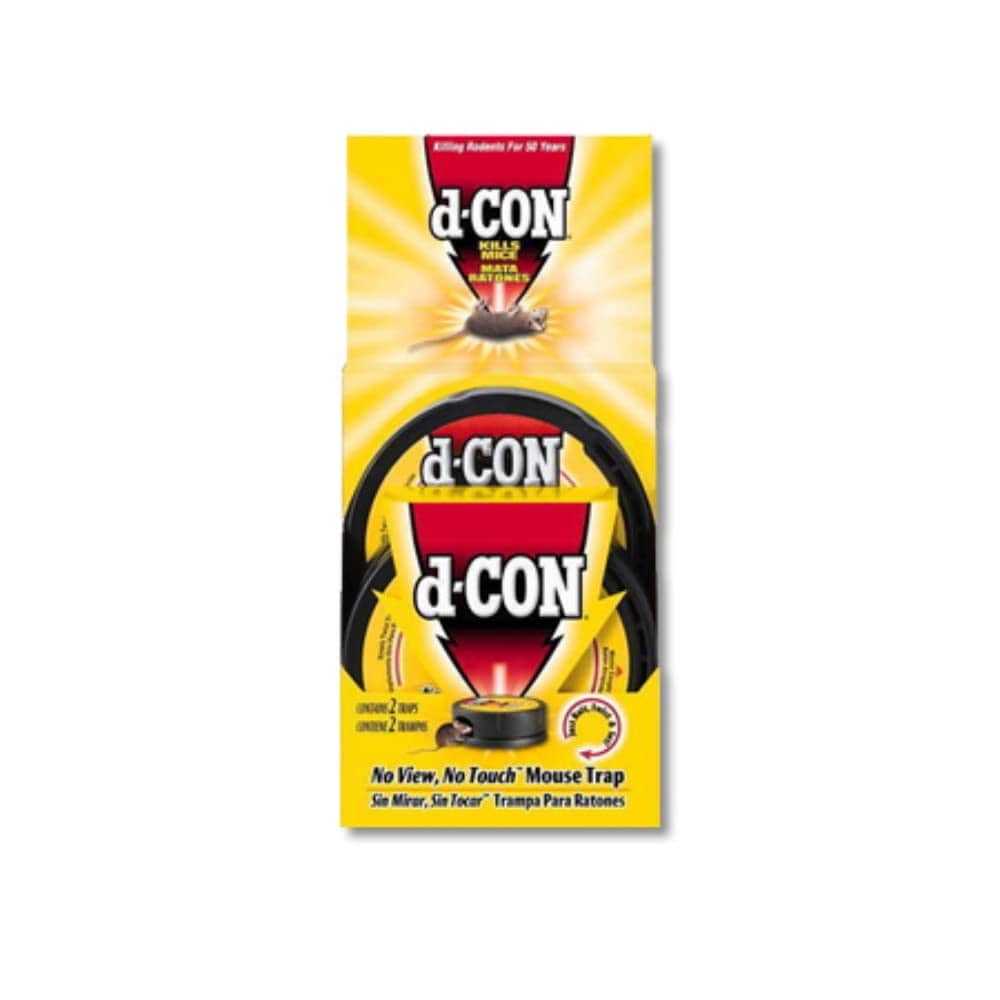 D-CON  No View No Touch Covered Mouse Trap 2 Traps (Pack of 2)