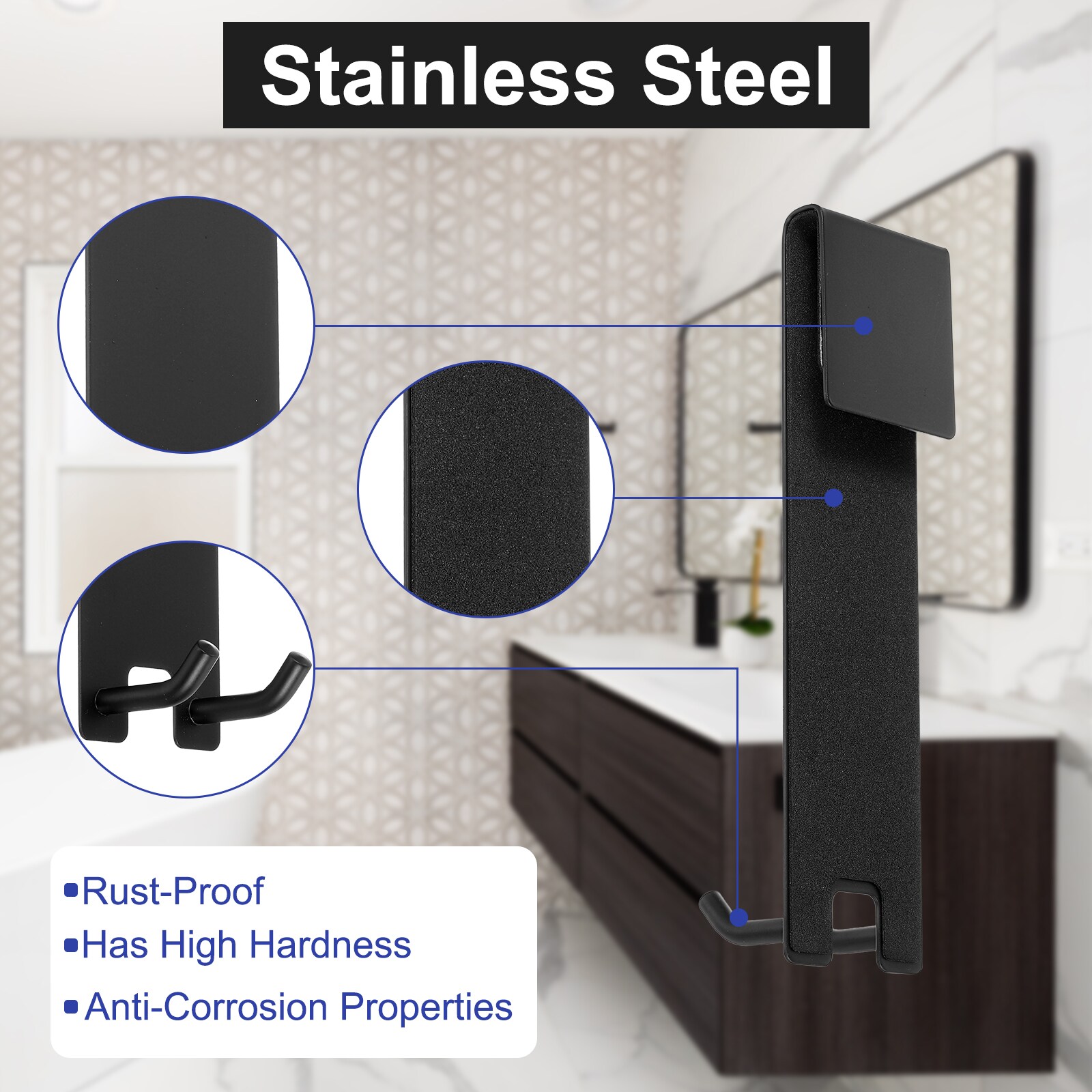 Unique Bargains S25093001UX3380 Robe-Hooks - View #3