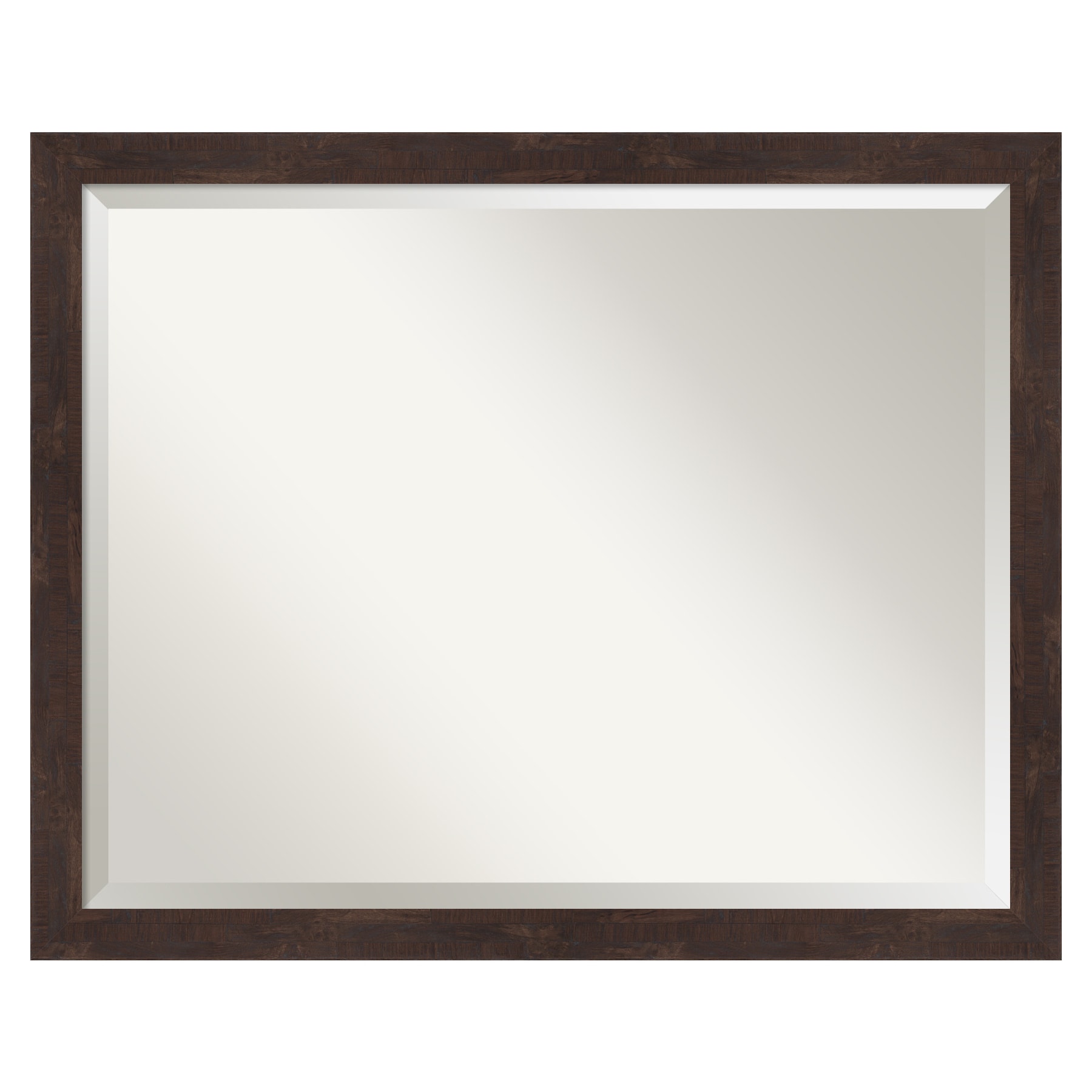 Amanti Art A17007155514 Fresco Dark Walnut Frame 30.5-Inches W x 24.5-Inches H Rectangle Fresco Dark Walnut Framed Vanity Mirror