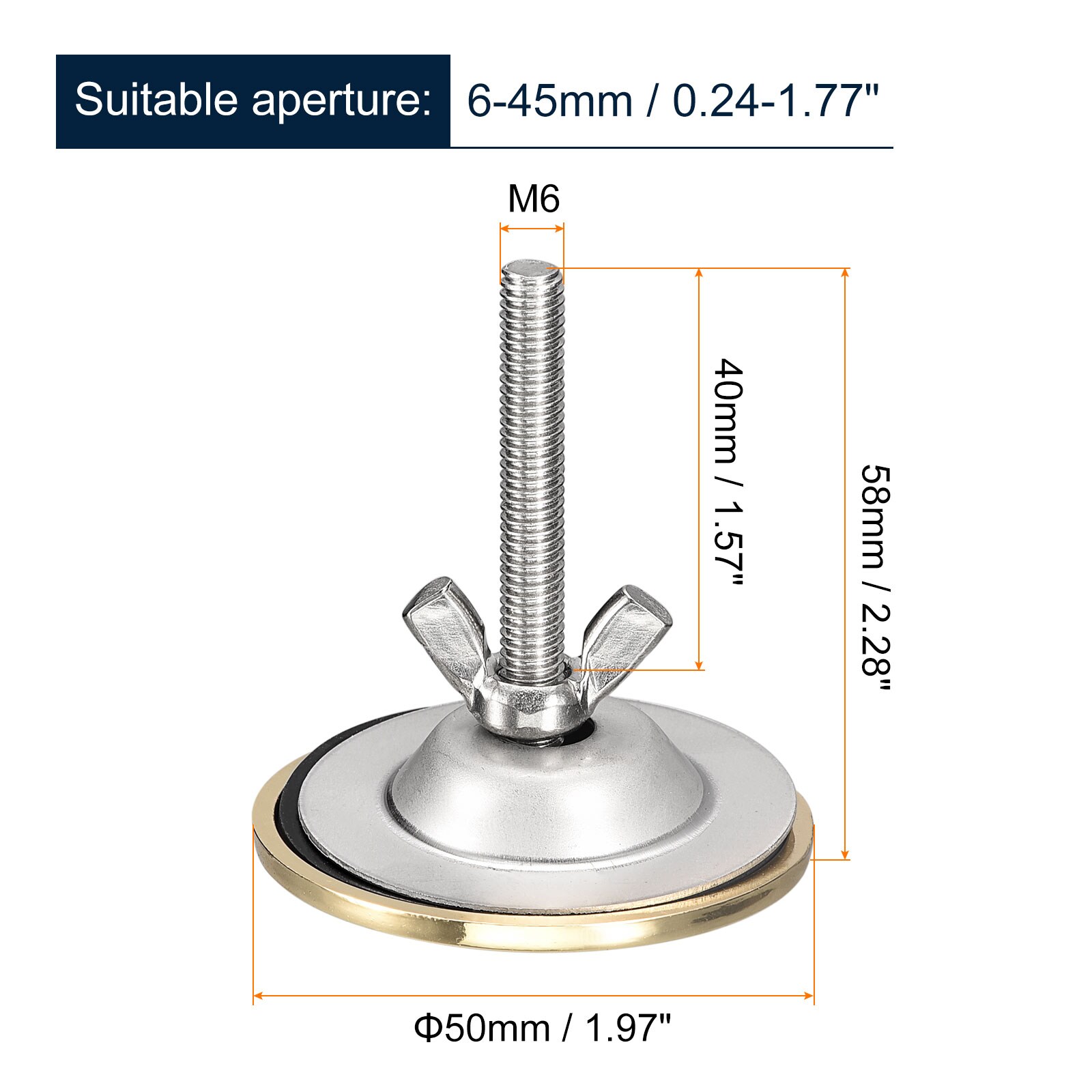 Unique Bargains S25093001UX2810 Popup-Drains-Accessories - View #6
