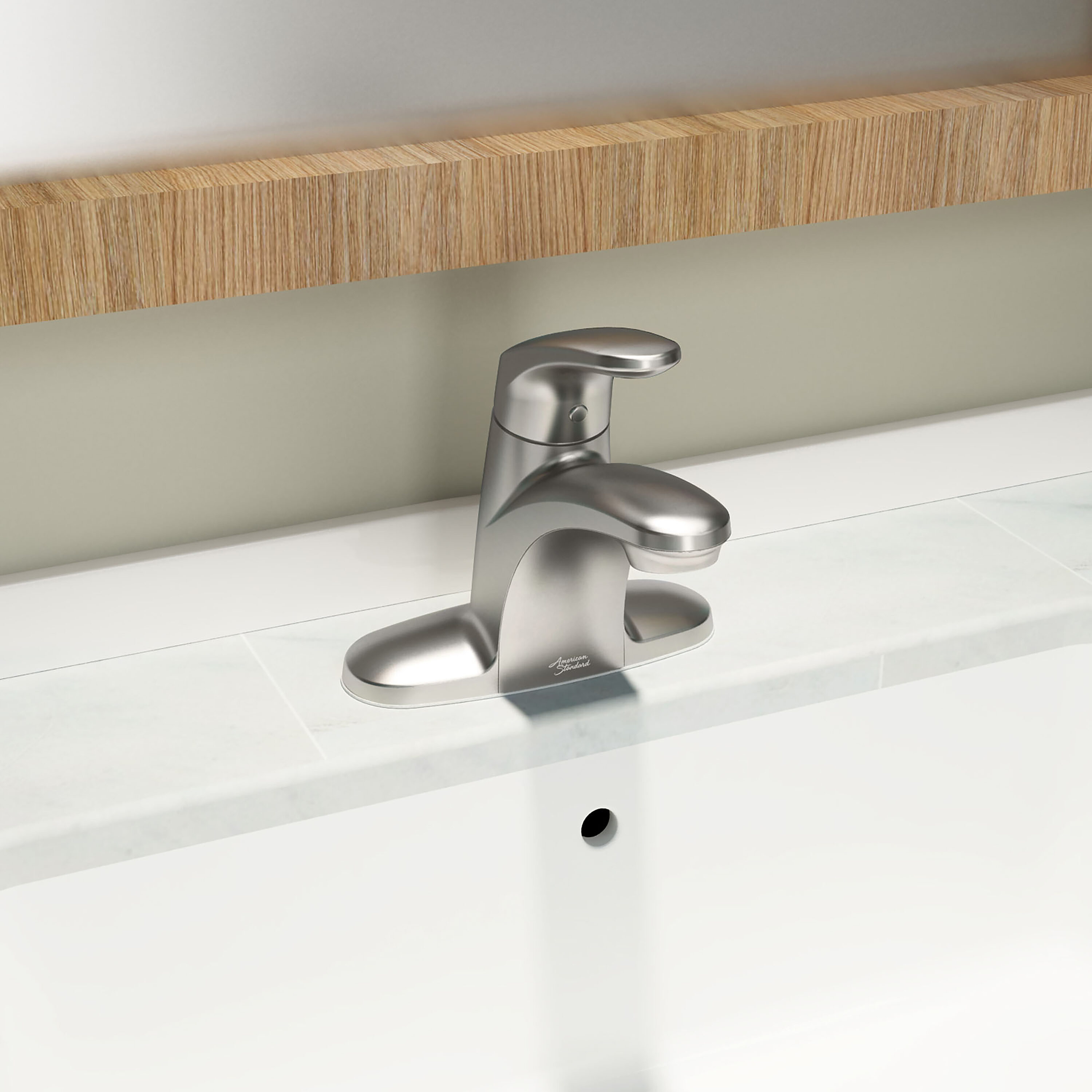 Colony Pro Brushed Nickel Single-Handle Centerset Bathroom Faucet