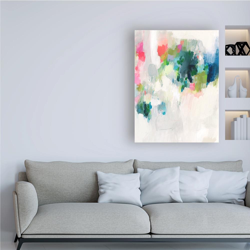 Trademark Fine Art Framed 47-in H x 35-in W Abstract Print on Canvas at ...