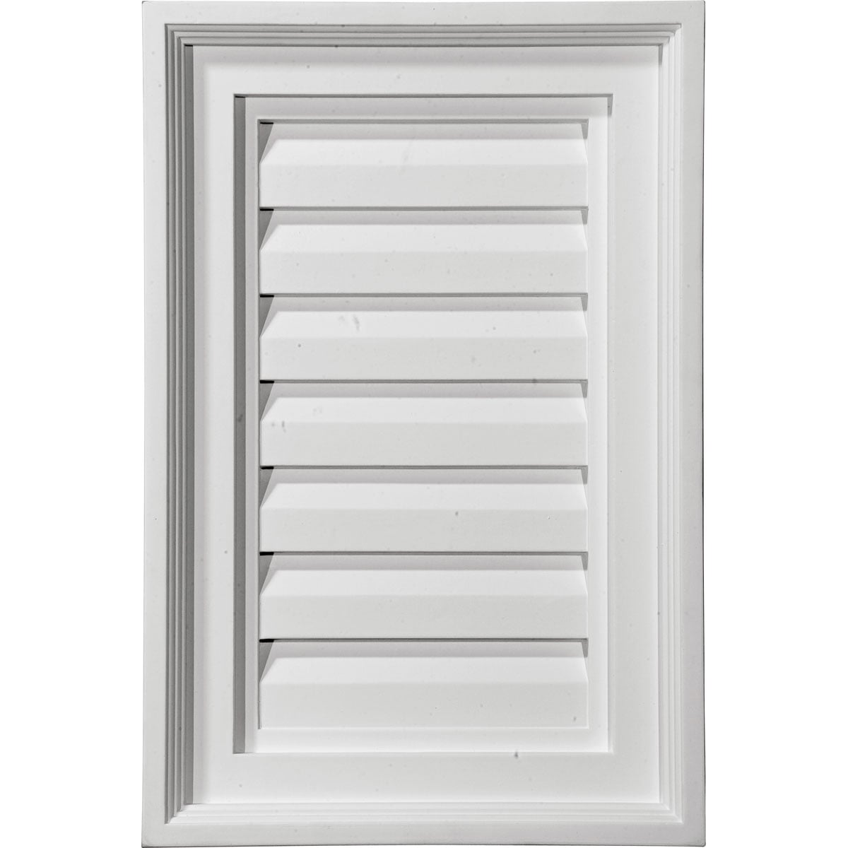 Ekena Millwork GVVE15X15D 13-Inches x 13-Inches White Square Urethane Gable Louver Vent