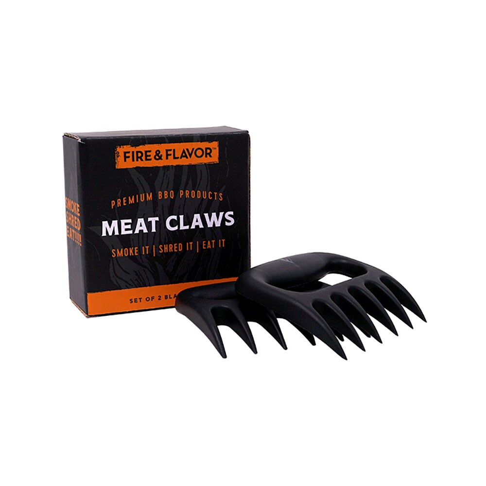  Grill Trade Metal Meat Claws - 1x4x4-Inch Bear Shredder Puller  Tool for Shredding Pulled Pork, Chicken, Turkey, Beef - Non-Slip Grip  Barbecue, Grilling Accessories for Kitchen or BBQ Party - Black 