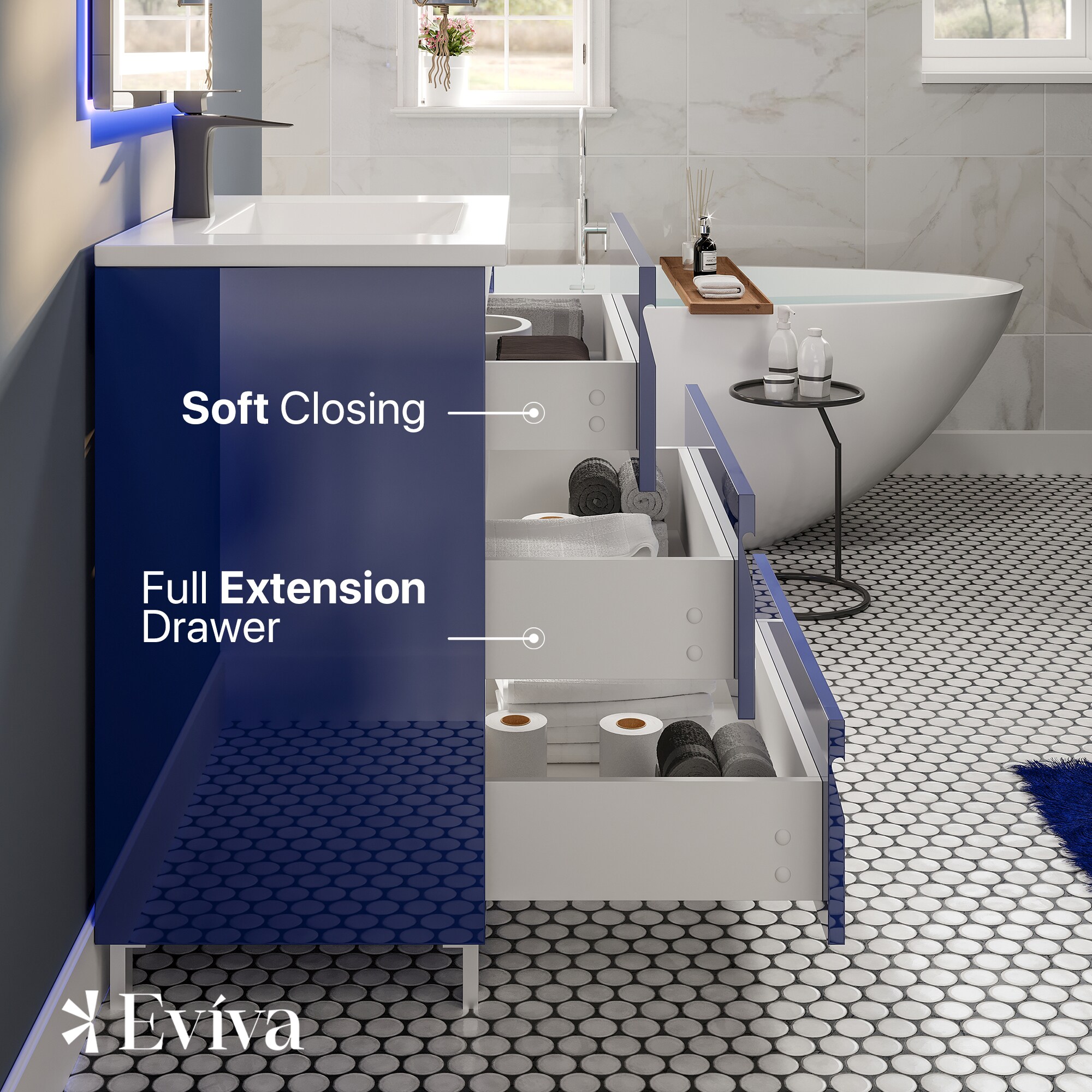 Eviva EVVN23-28BLU Bath-Vanity-Combo - View #5