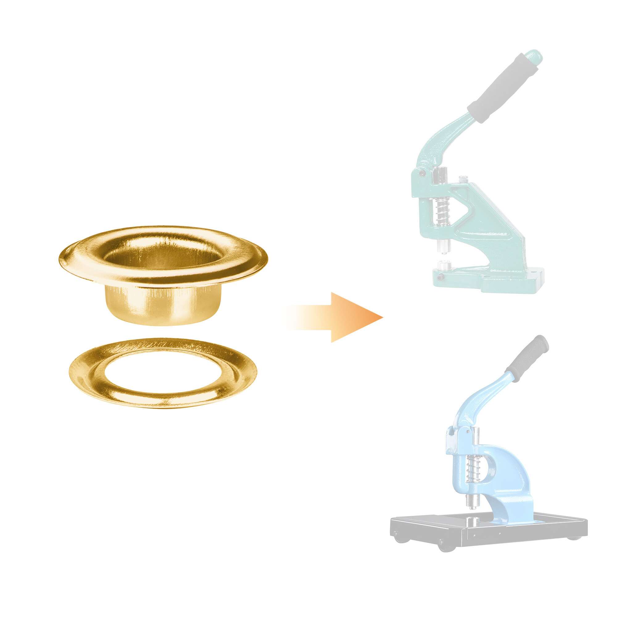 Yescom 25GME003-4-BRS-LO grommets - View #3