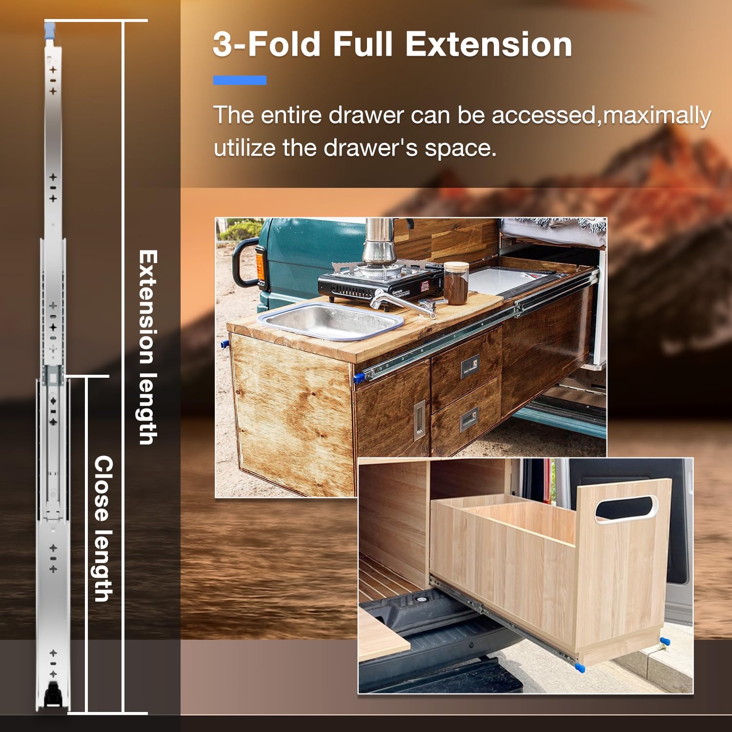 SenQWFa LDC0813Q144 Drawer-Slides - View #5