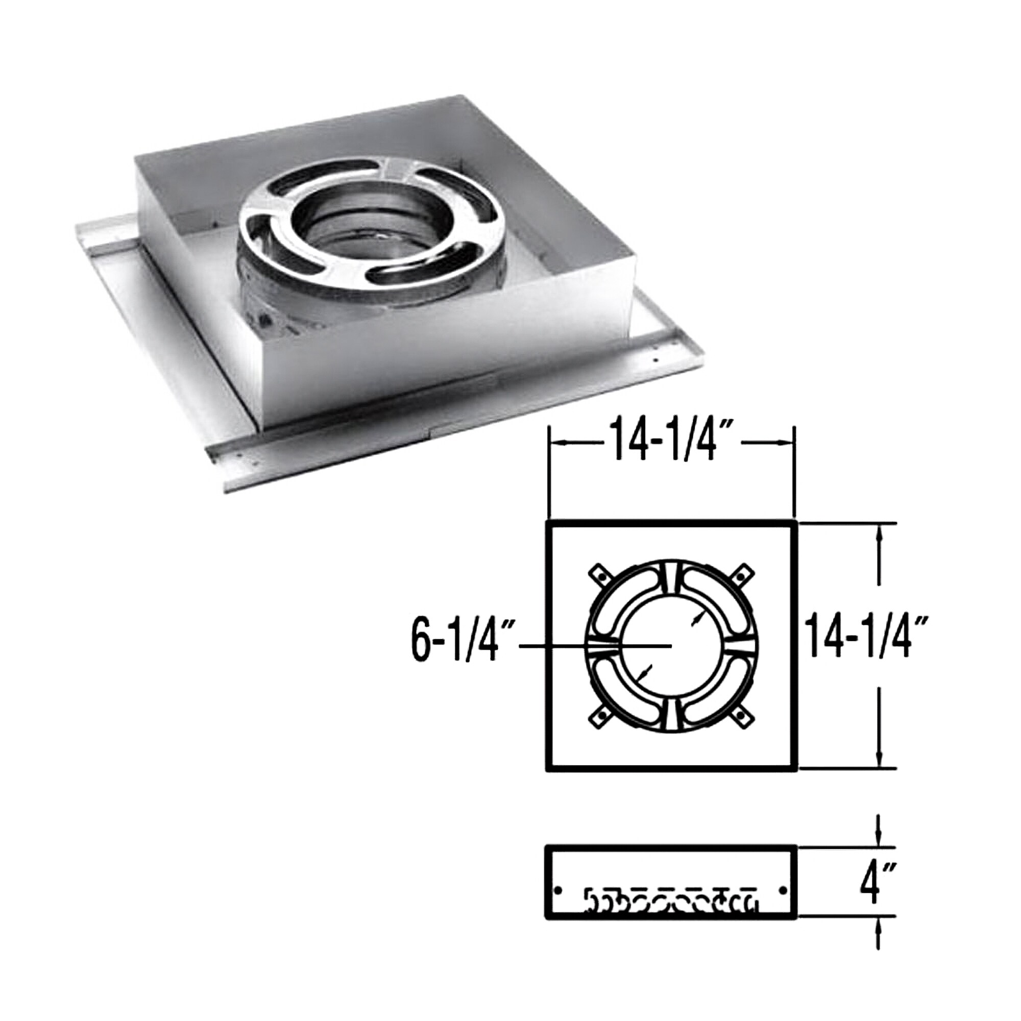 DuraVent 278937 Chimney-Ceiling-Plates - View #3