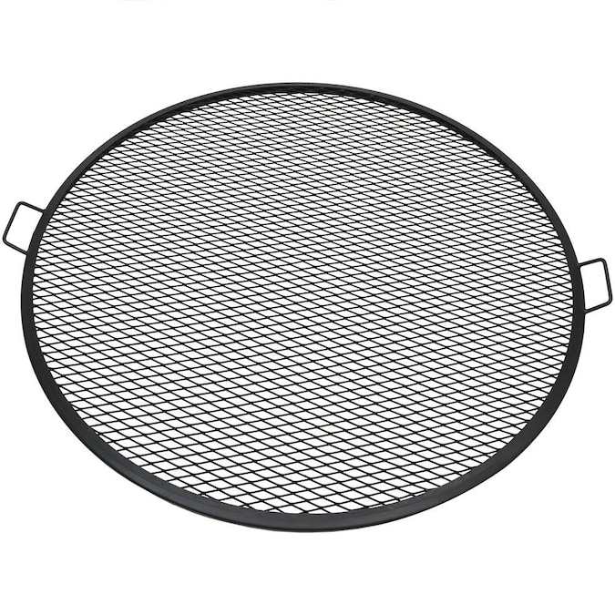 Round Plated Steel Cooking Grate, Round Outdoor Fire Pit Grate 36