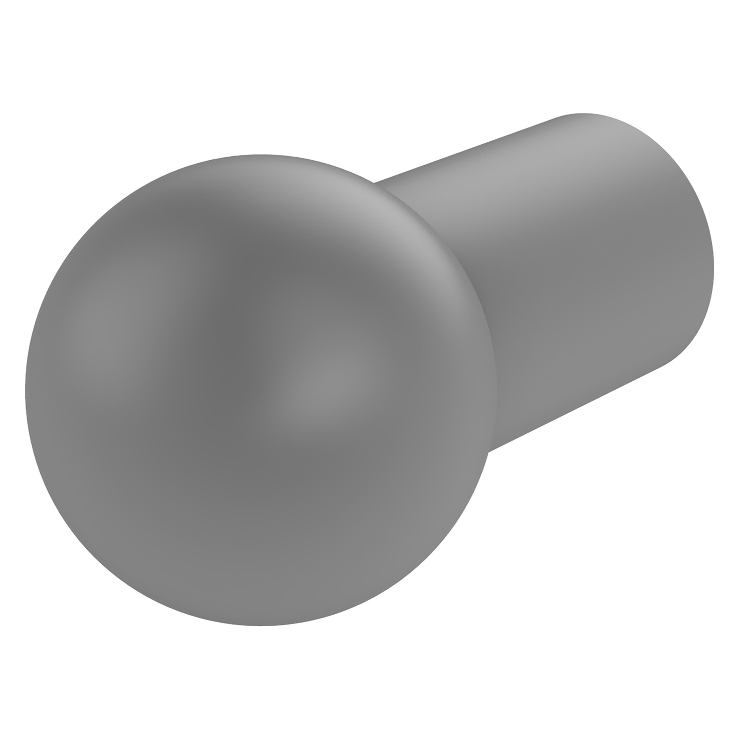 Allied Brass B-10-GYM Cabinet Hardware 1-in Matte Gray Round Modern Cabinet Knob