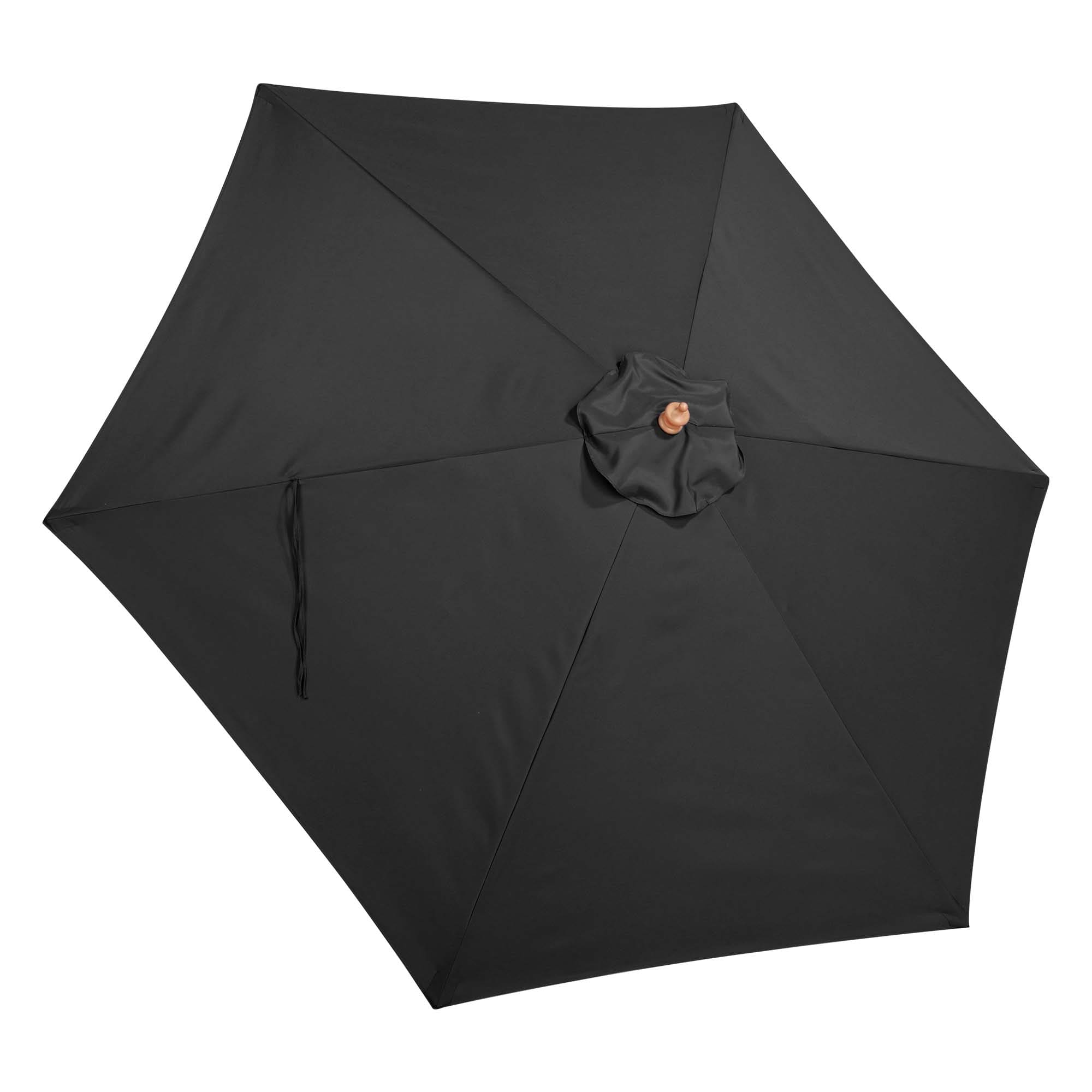 Yescom 07UMC002-9FT6R-06-LO 9 Ft Patio Umbrella Replacement Canopy Market Top Cover Table Outdoor Pool