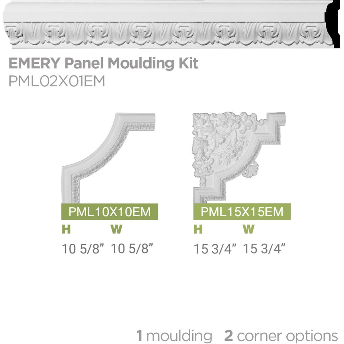 Ekena Millwork PML02X01EM Wall-Panel-Moulding - View #6