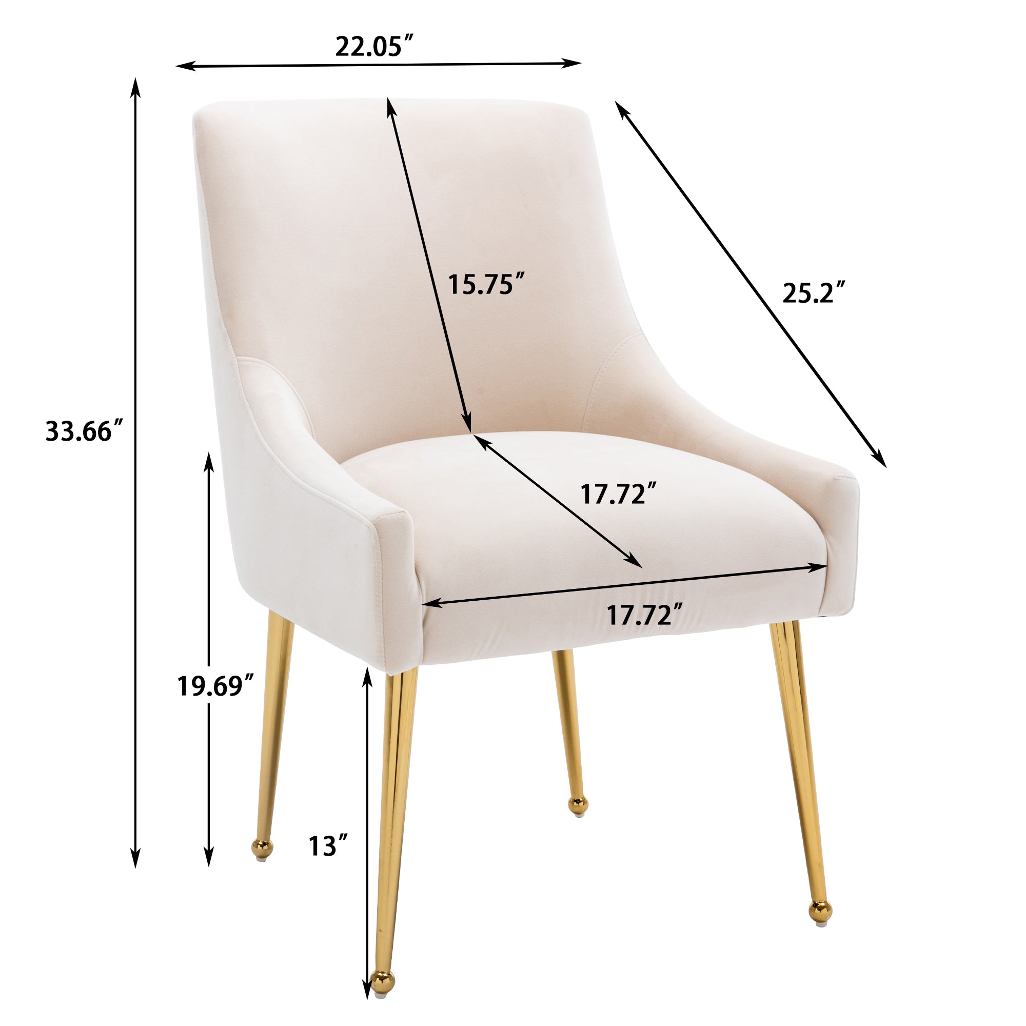 Boyel Living HFSN-700BEIGE Dining-Chairs - View #2