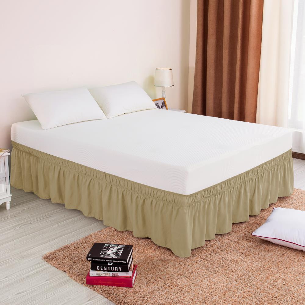 Subrtex Elegant Soft Ruffled Bed Skirt - Imported Polyester Fabric ...