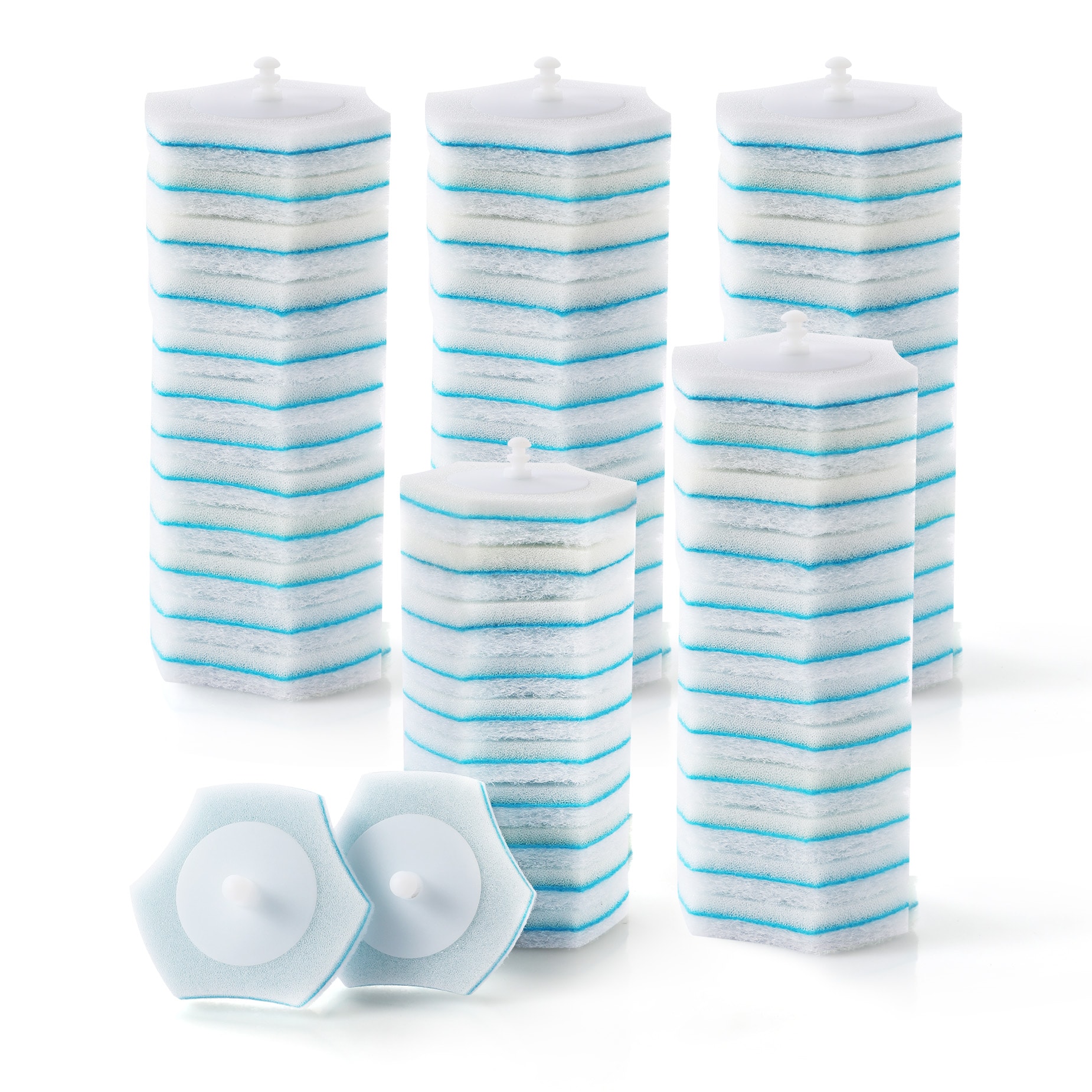 Yocada 60 Refill Heads for Upgraded Hexagonal Disposable Toilet Wand #X00493DKZR