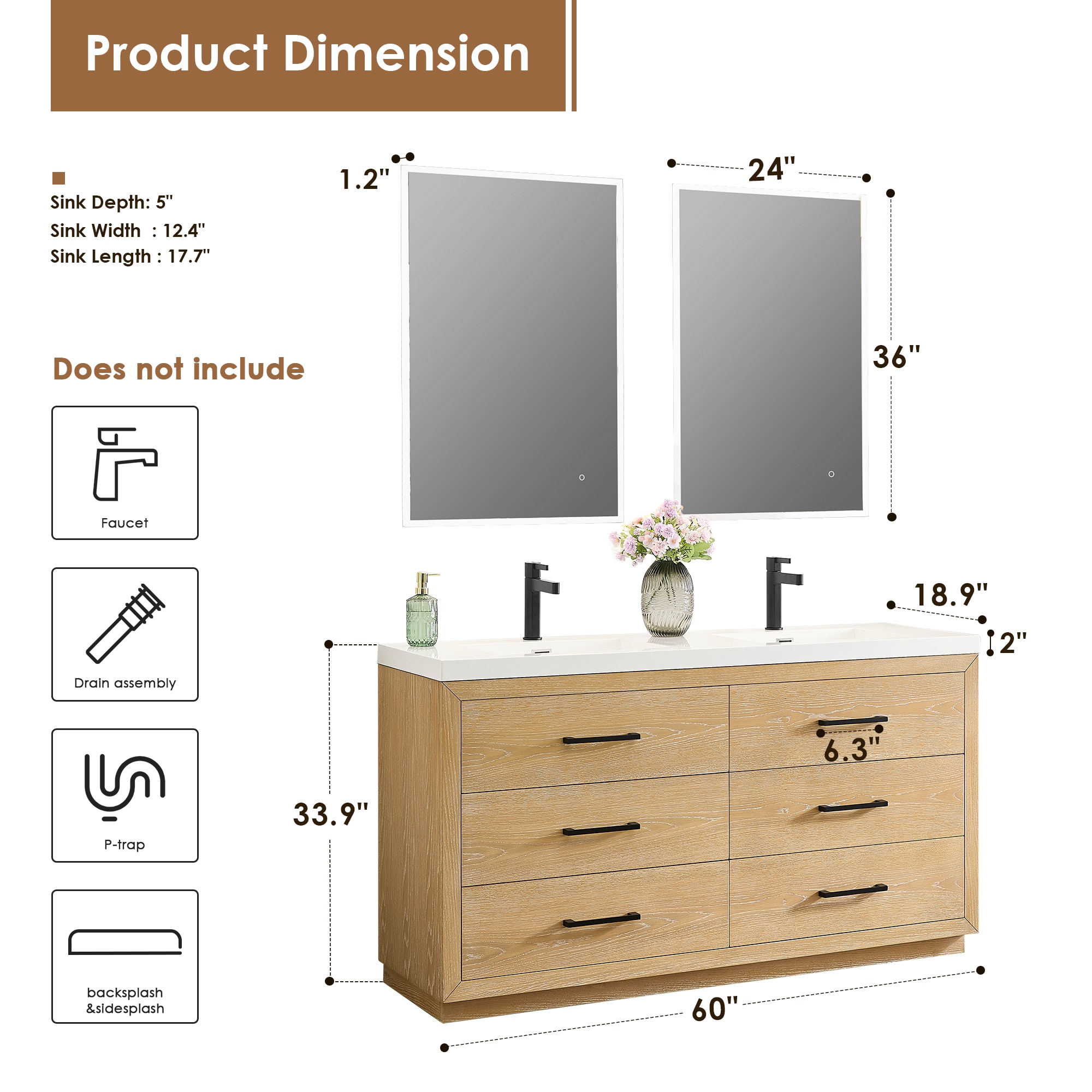 Altair 579060-WO-WH Bath-Vanity-Combo - View #12