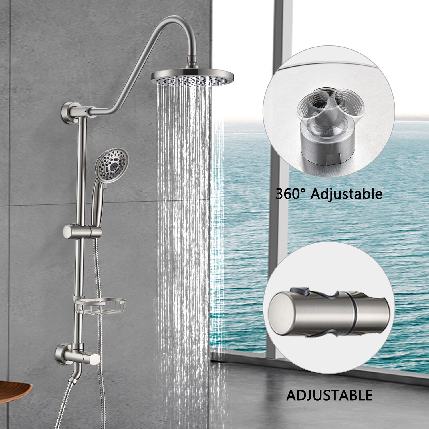 GZMR GZ-MS0910ORB Showerhead-Bar-Panels - View #2