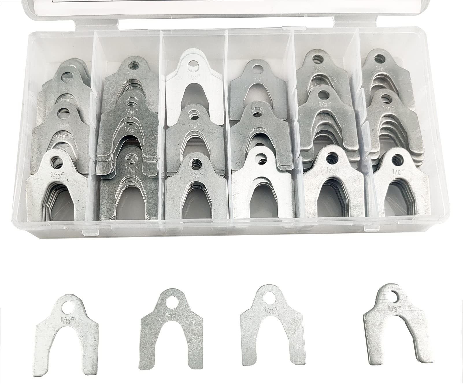 Aoibox 144 pcs Kit Auto Alignment Body Shim Set 1/64 in 1/32 in 1/16 in ...