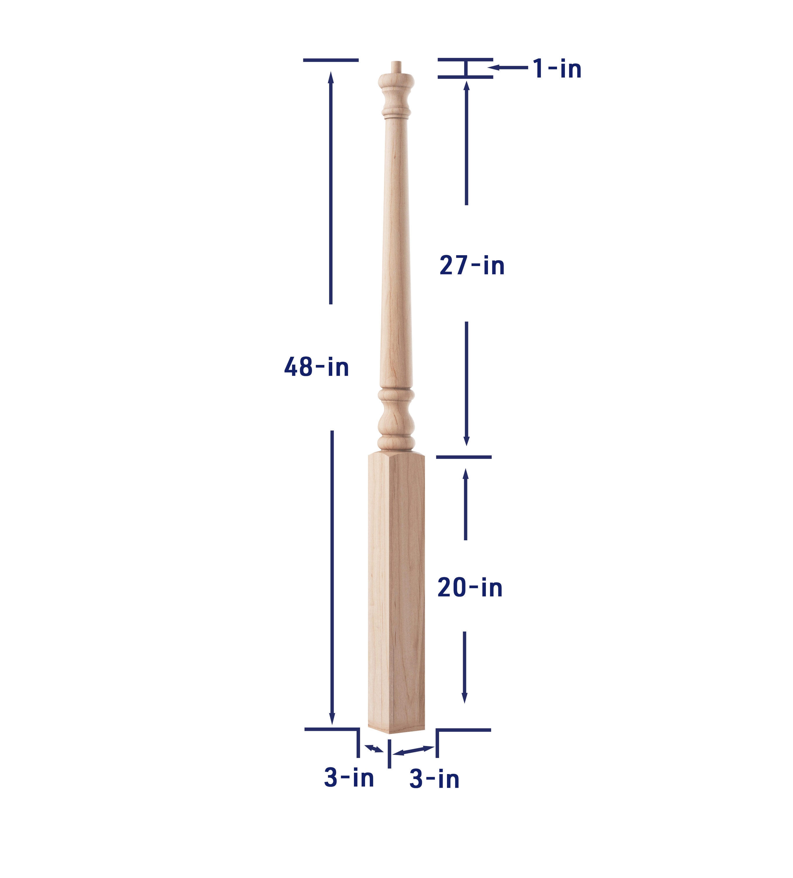 Crown Heritage 4444014 Interior-Stairpart-Newel-Posts - View #4