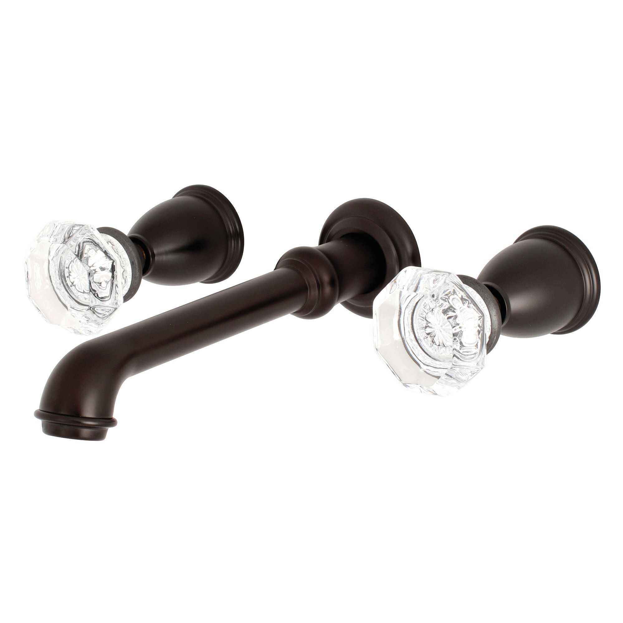Kingston Brass WLKS7025WCL Celebrity Oil-rubbed bronze 2-handle Wall-mount Low-arc Bathtub Faucet ( Valve Included )