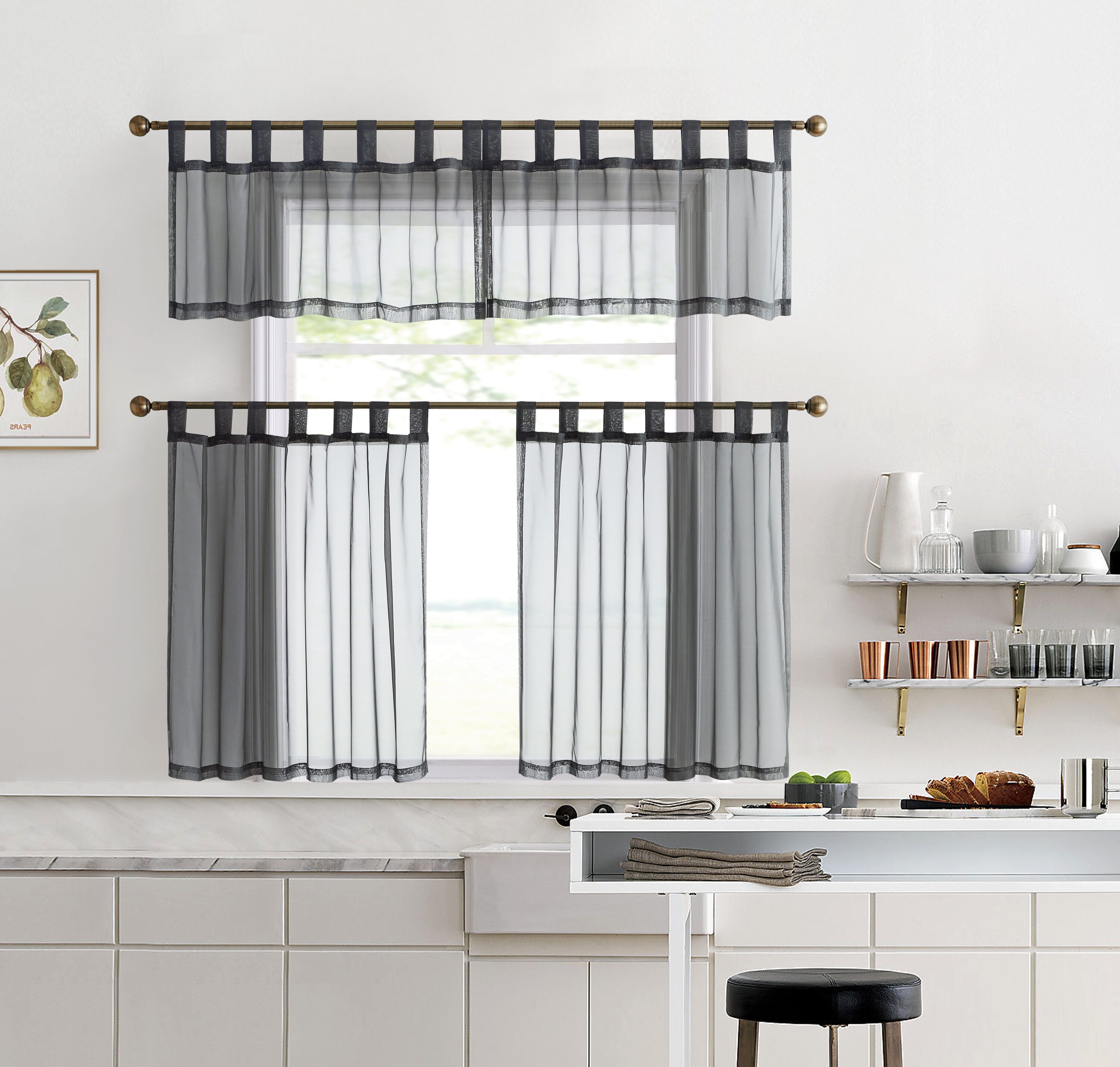 HLC.me SHR-TBTP-GRY18 curtains - View #3