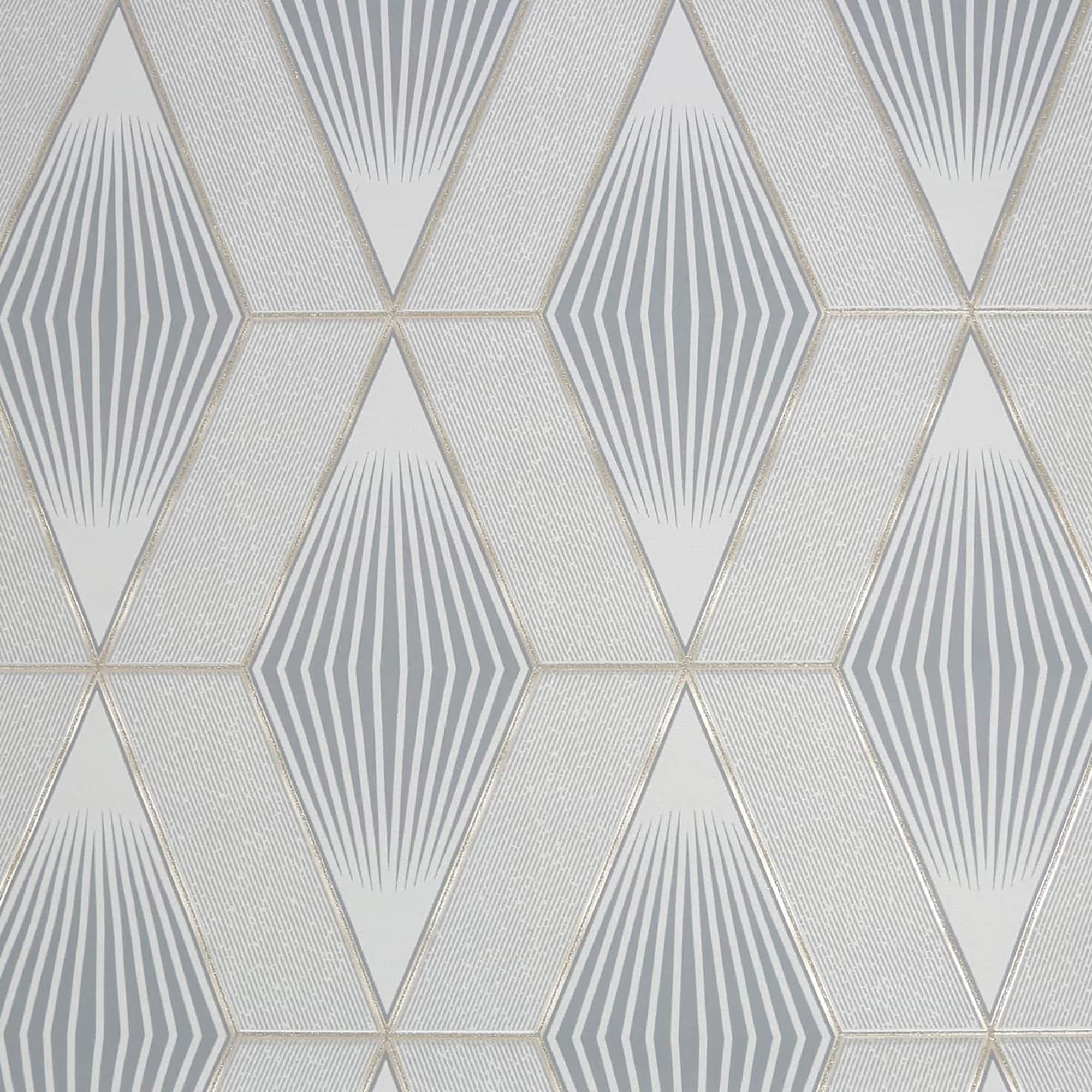 Superfresco Easy 12264094 8-in Grey Non-woven Textured Geometric 56-sq ft Unpasted Paste the wall Wallpaper Sample