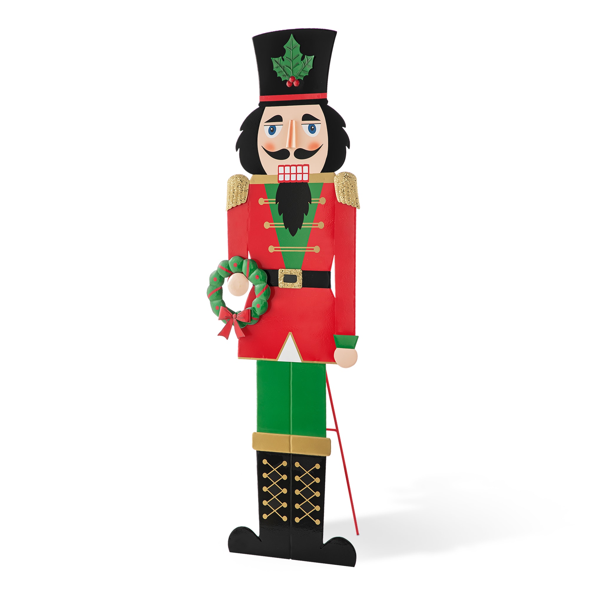 Glitzhome 60-in Nutcracker Free Standing Decoration in the Outdoor ...