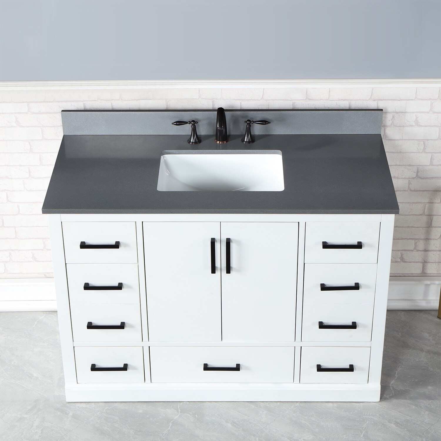 Altair 544048-WH-CG-NM Bath-Vanity-Combo - View #2