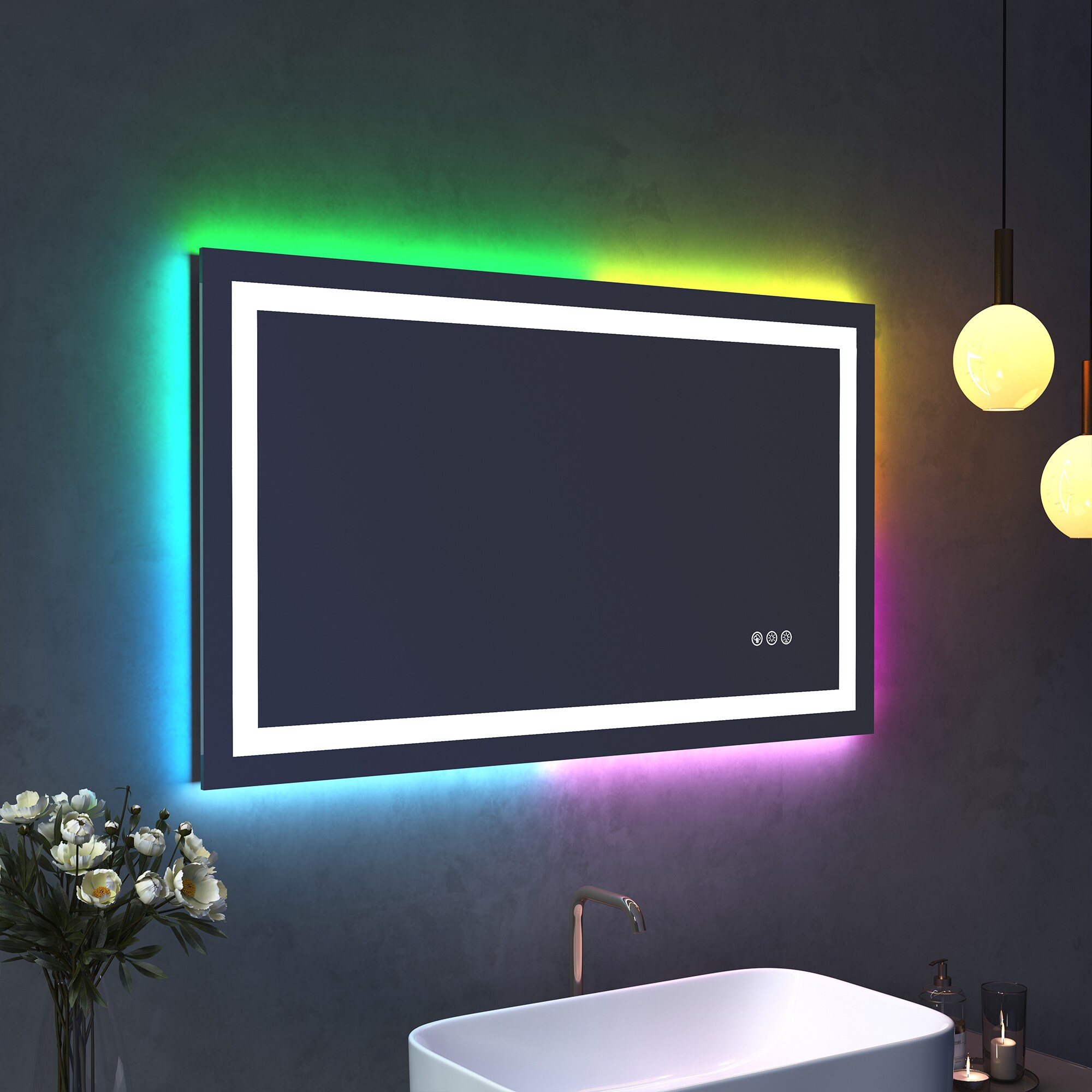 CASAINC WEIFI-TJ218-36X48 Framed-Bath-Mirrors - View #11
