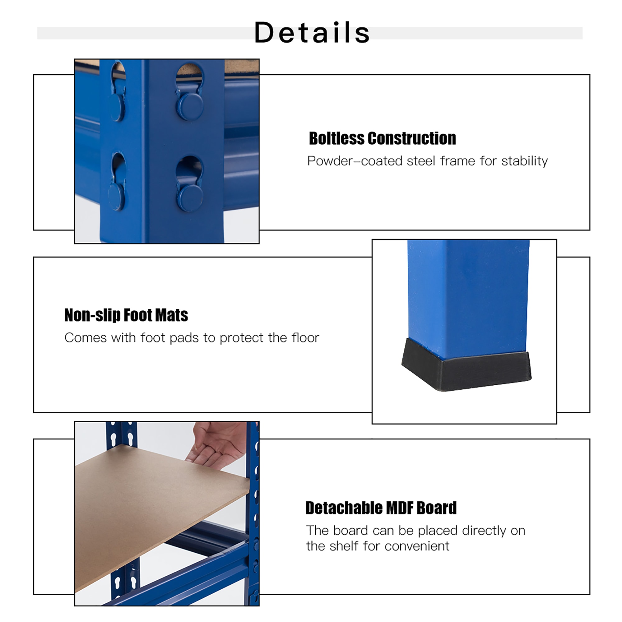 Costway TL35150NY Free-Standing-Shelving - View #6