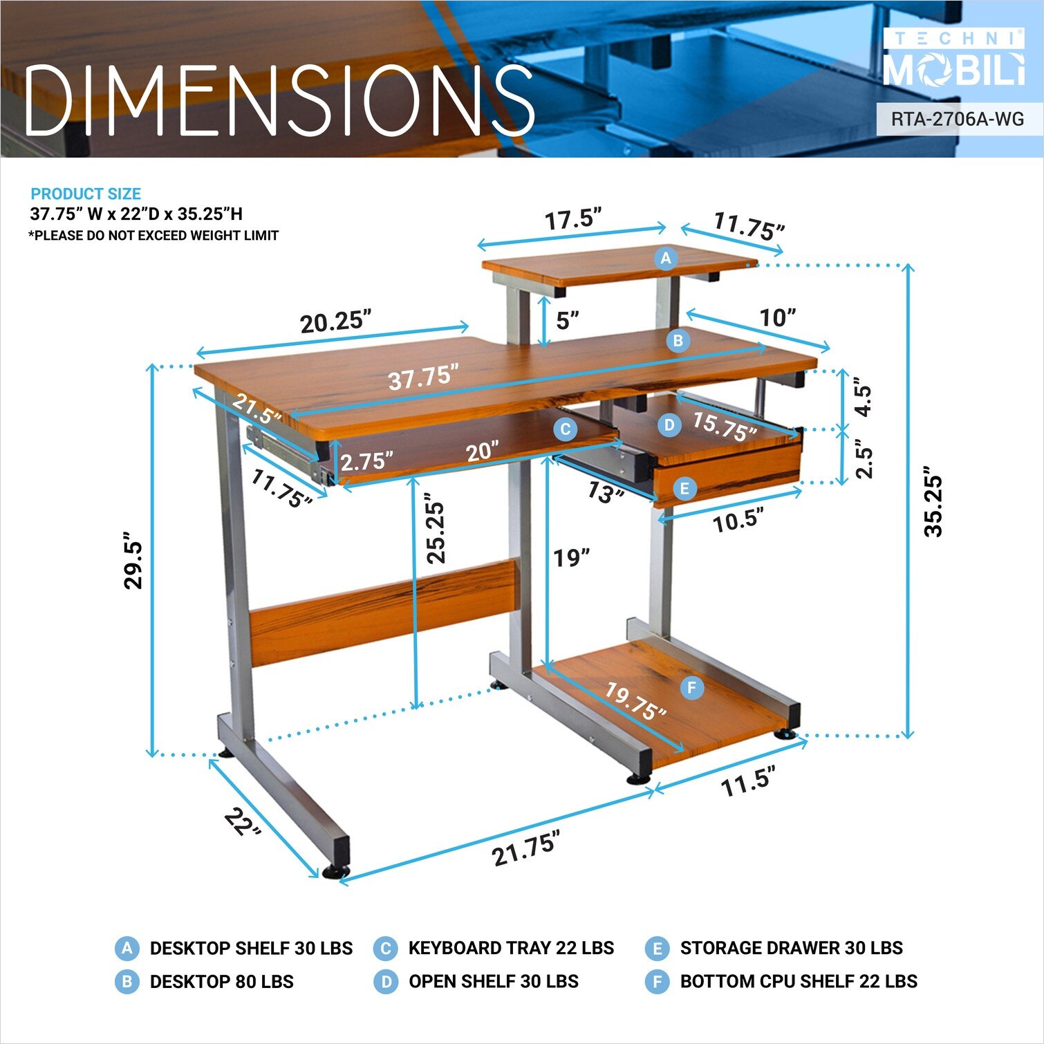 FlowLuxe EKC693F1Q1M1 desks - View #2
