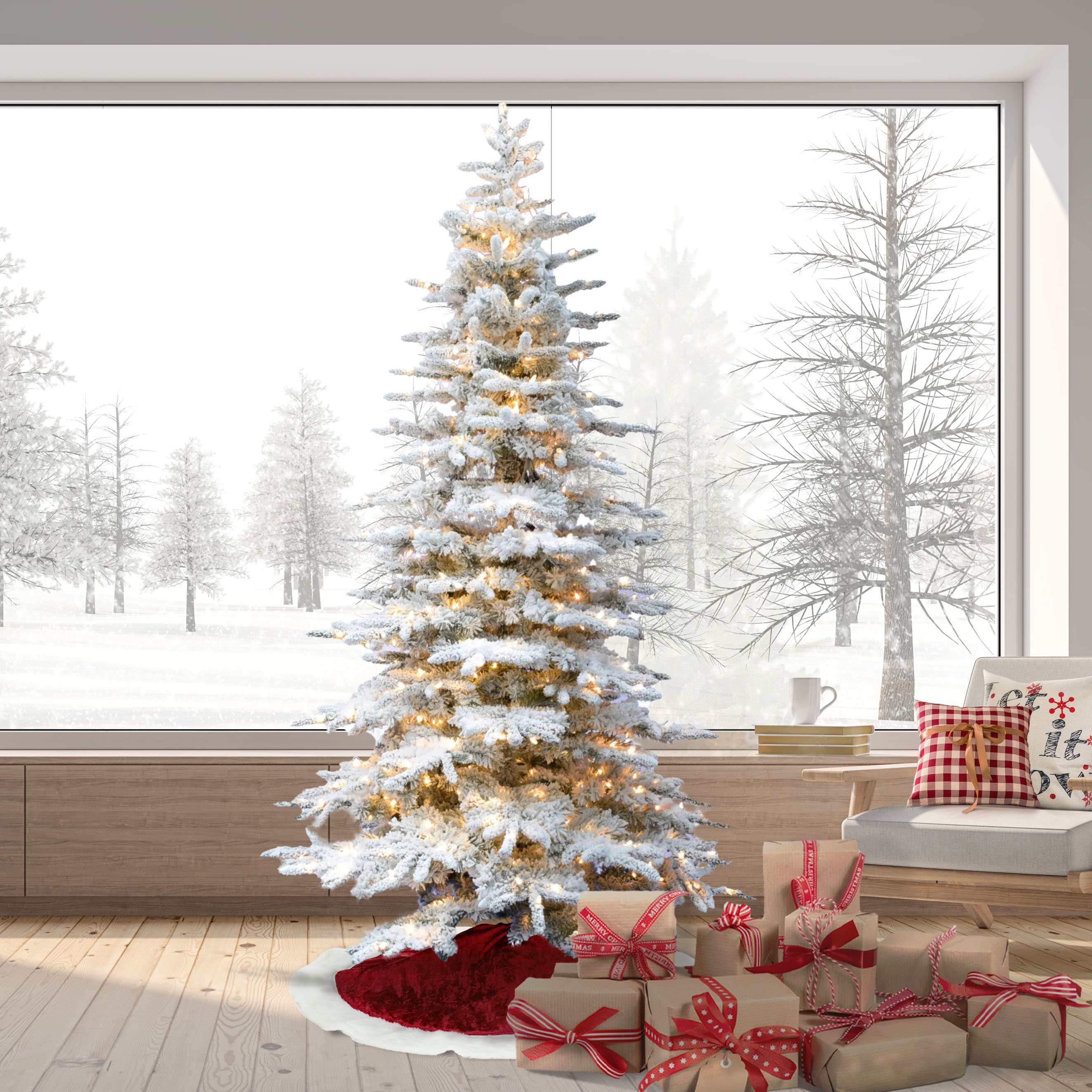 Fraser Hill Farm FFPV090-5SN Artificial-Christmas-Trees - View #3