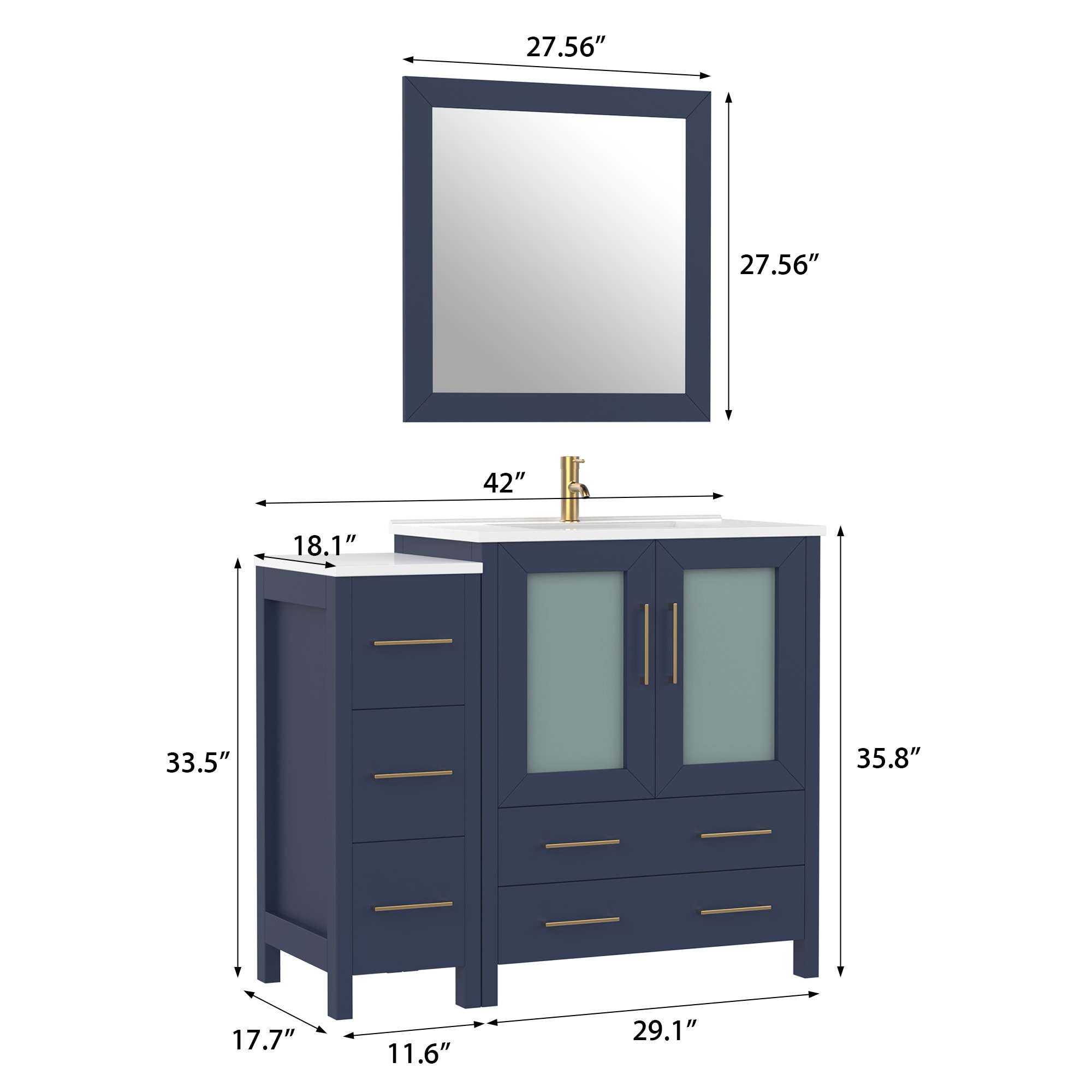 Vanity Art VA3030-42B Bath-Vanity-Combo - View #11