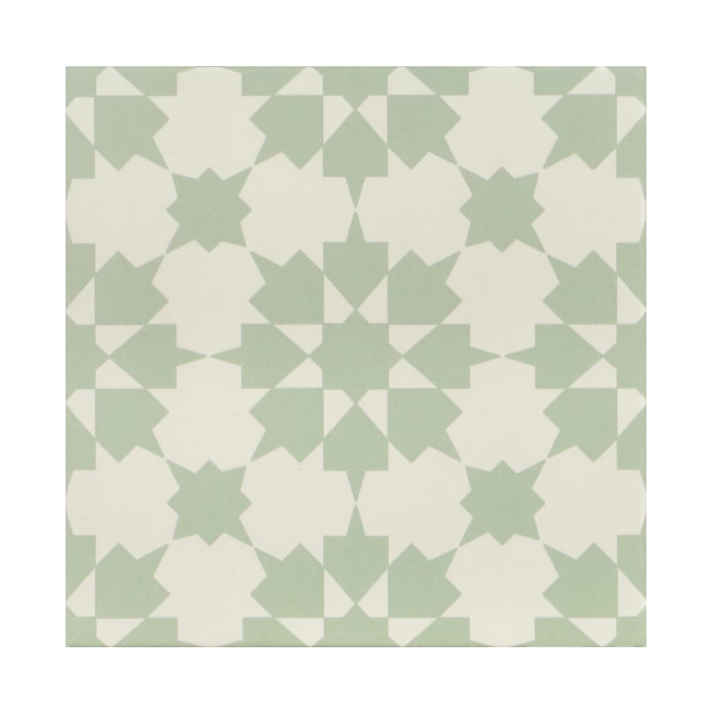 The Tile Life Sample - Seville Art Ornelas 8-in x 8-in Matte Porcelain Patterned Floor and Wall Tile