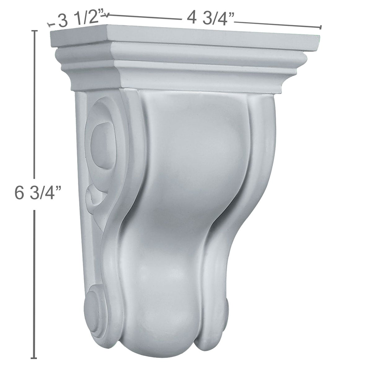 Ekena Millwork COR04X06X03TR corbels - View #2