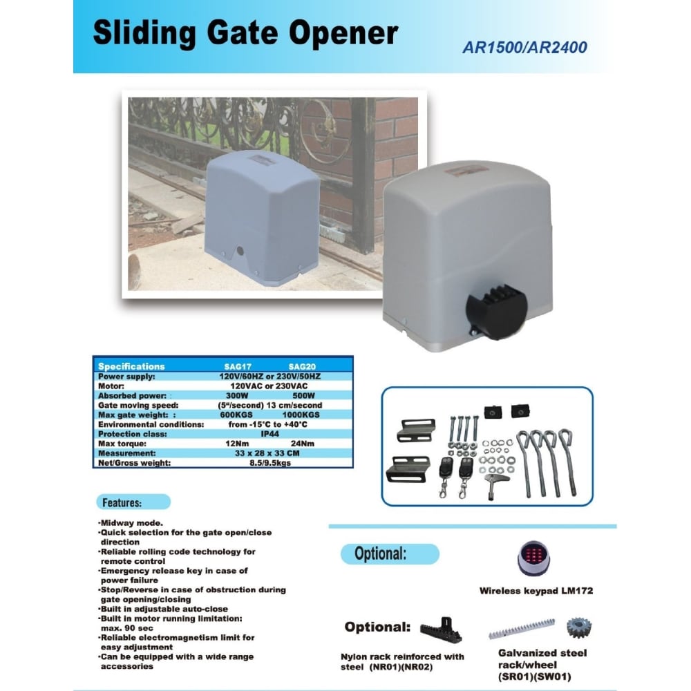 ALEKO AR1500NOR Gate-Opener-Kits - View #6