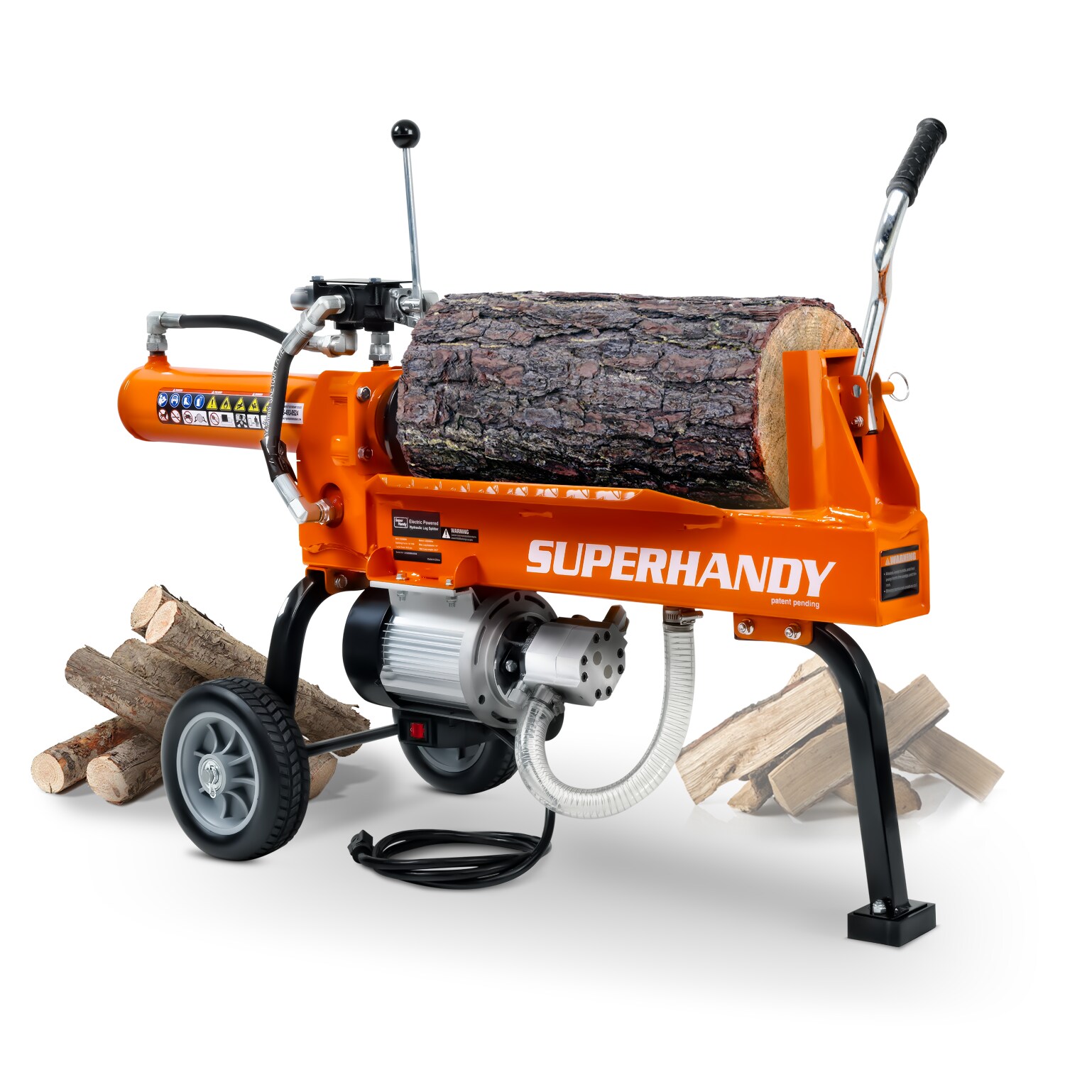 SuperHandy TRI-GUO084 14-Ton 15-Amp Electric Log Splitter
