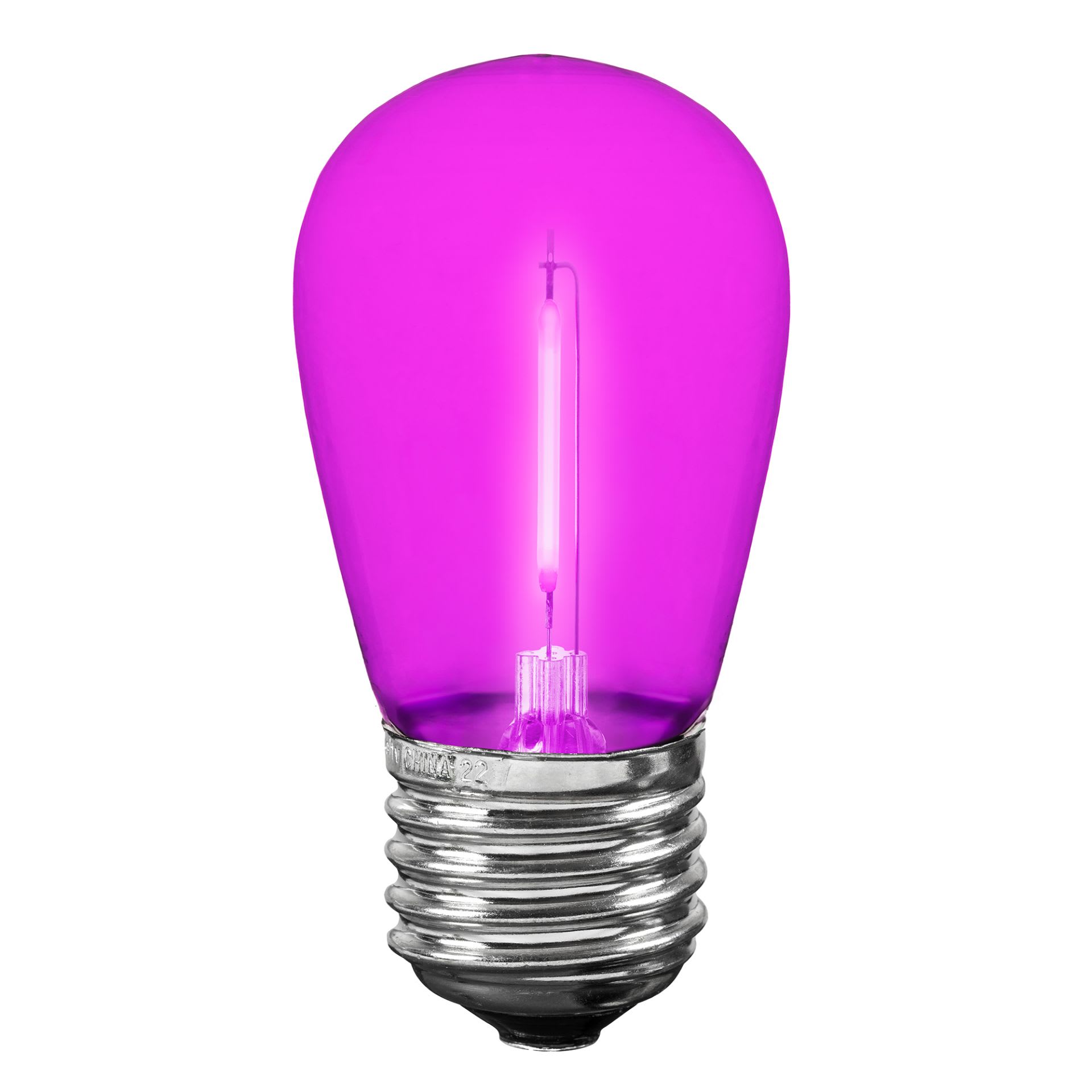 Novelty Lights 5PK-LED-S14-FB1W-PI Patio-String-Lights - View #3