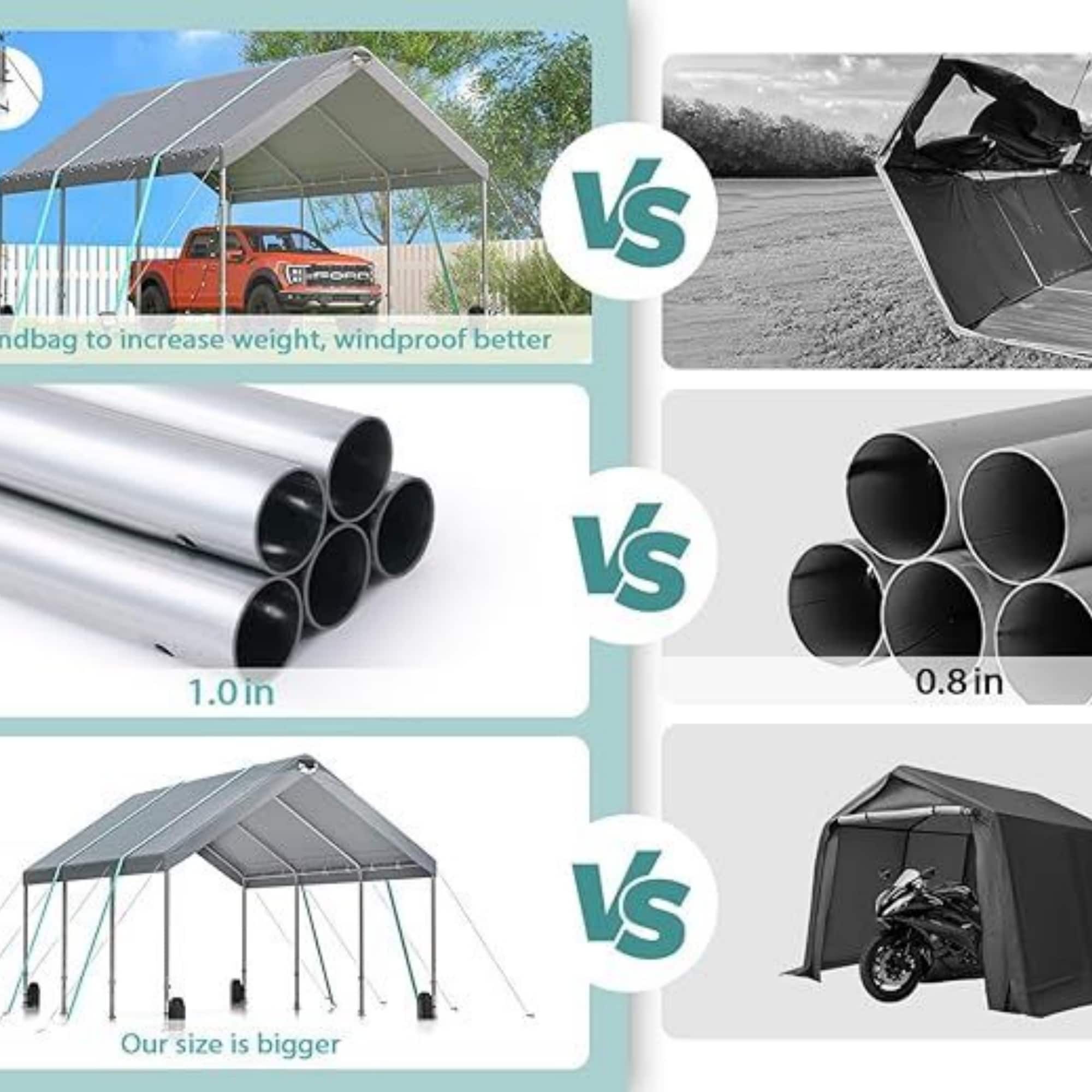 Lycvki CP-30 Carport-Covers - View #2
