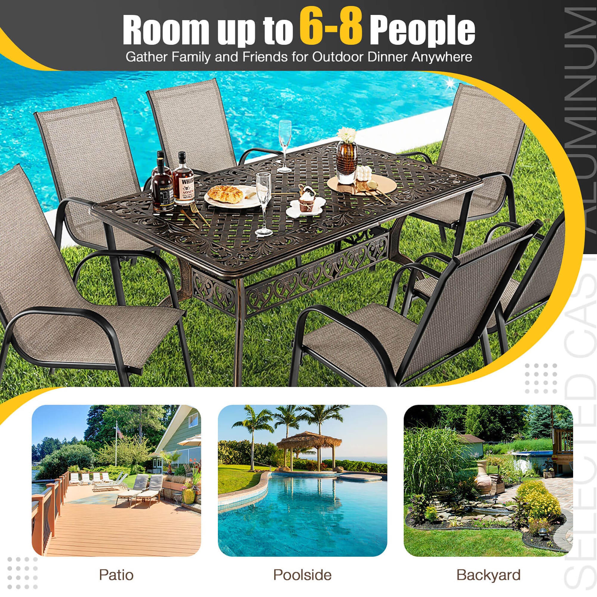 Forclover HYFL-395TB Patio-Tables - View #6