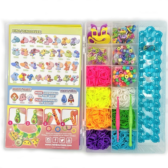 Rainbow Loom Loomi-Pals Combo Bracelet Kit with Charms - Creative Play for  Kids 7+ Years - Includes 2,300 Rubber Bands, 60 Charms, Beads, Clips, and  More! in the Kids Play Toys department at