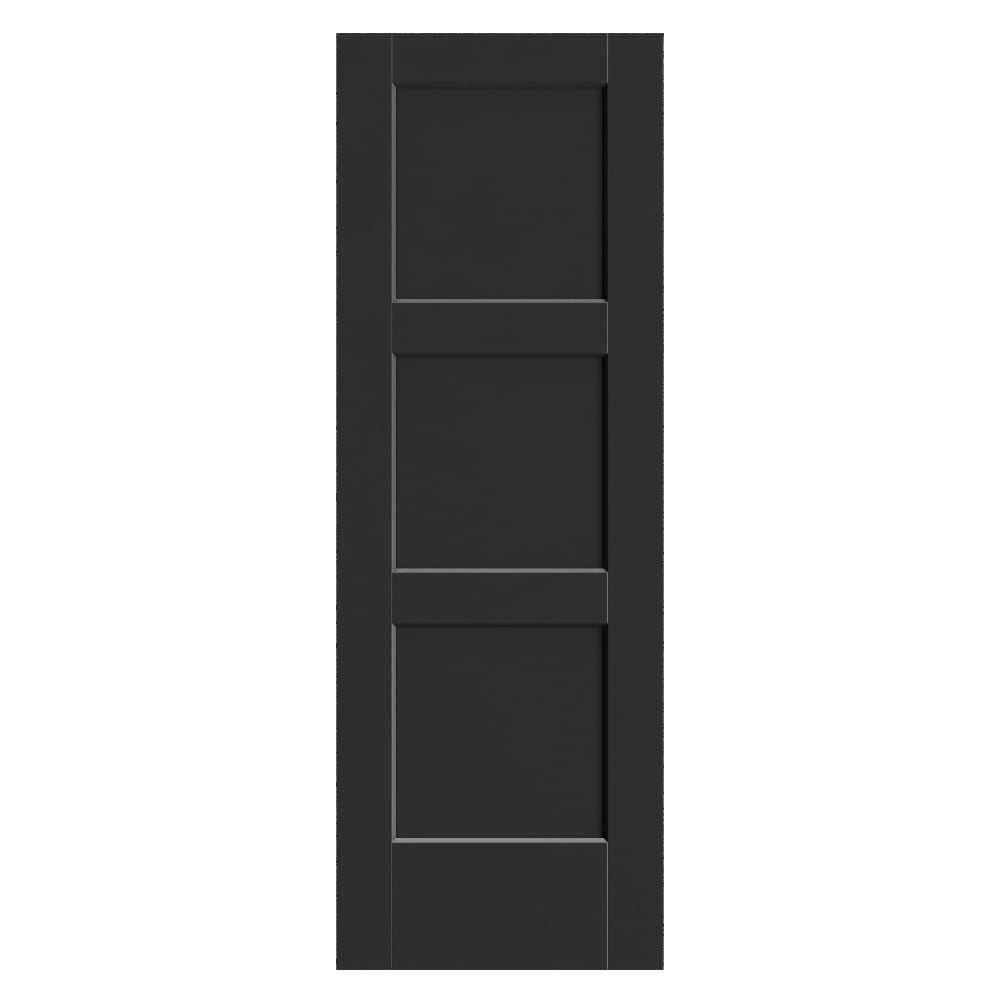 Masonite Int Calden 28-in x 80-in Midnight Blue 3-panel Smooth Hollow core Prefinished Interior Slab Door