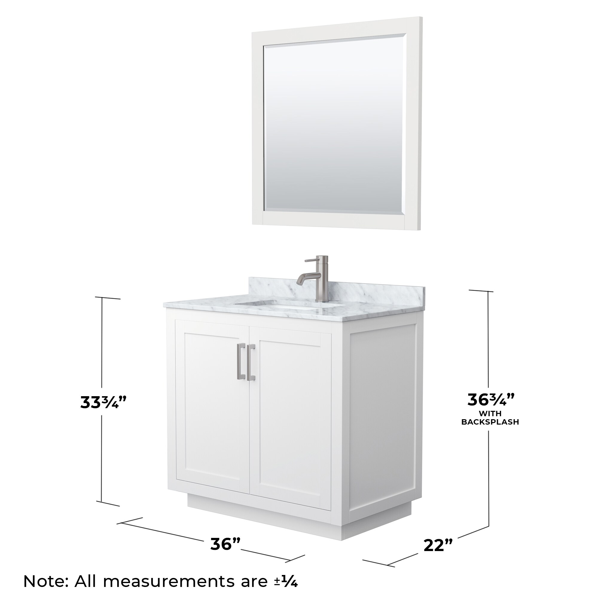 Wyndham Collection WCF292936SWHCMUNSM34 Bath-Vanity-Combo - View #6