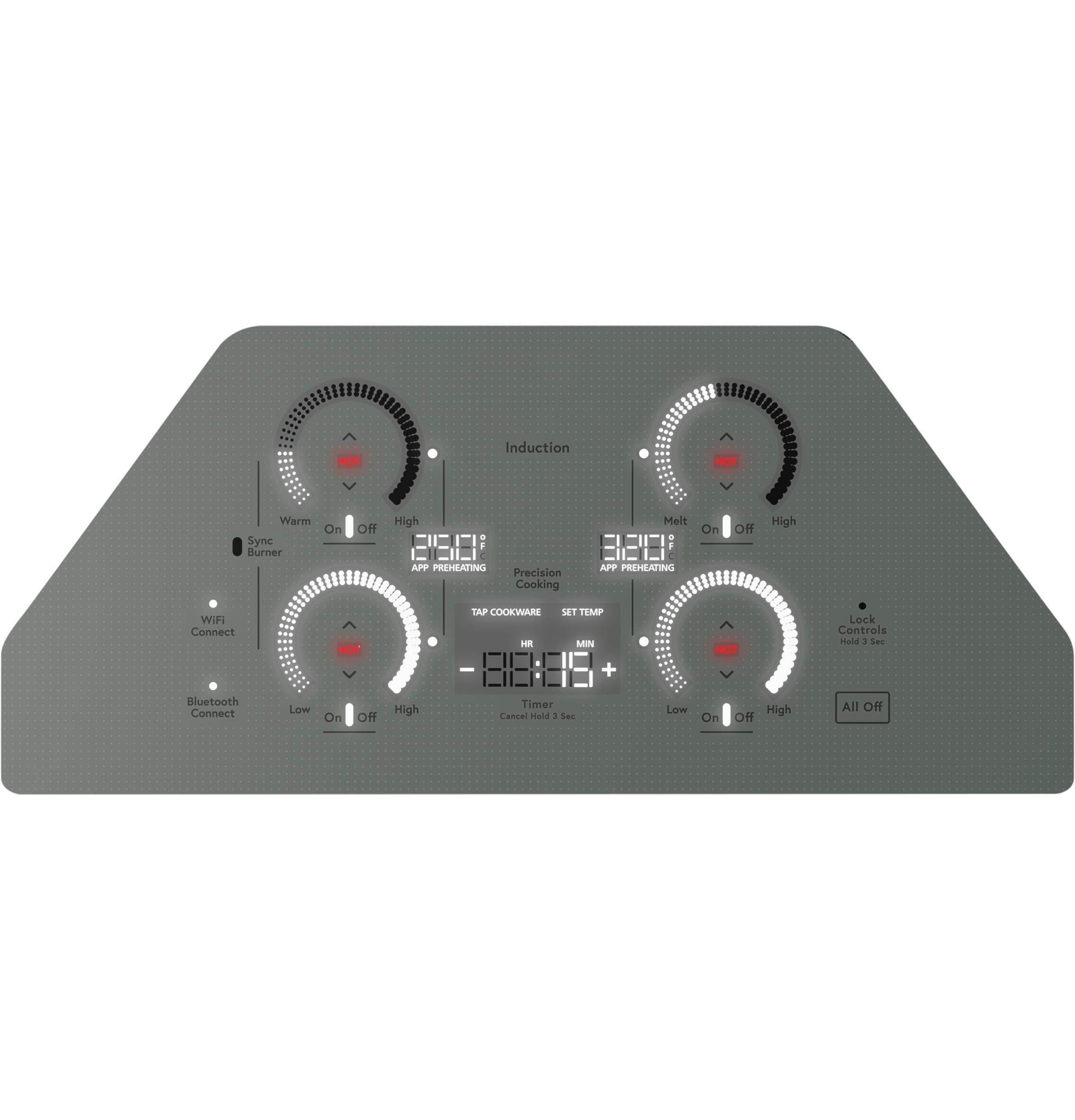 Cafe 30 in. 4-Burner Smart Induction Cooktop with Simmer Burner