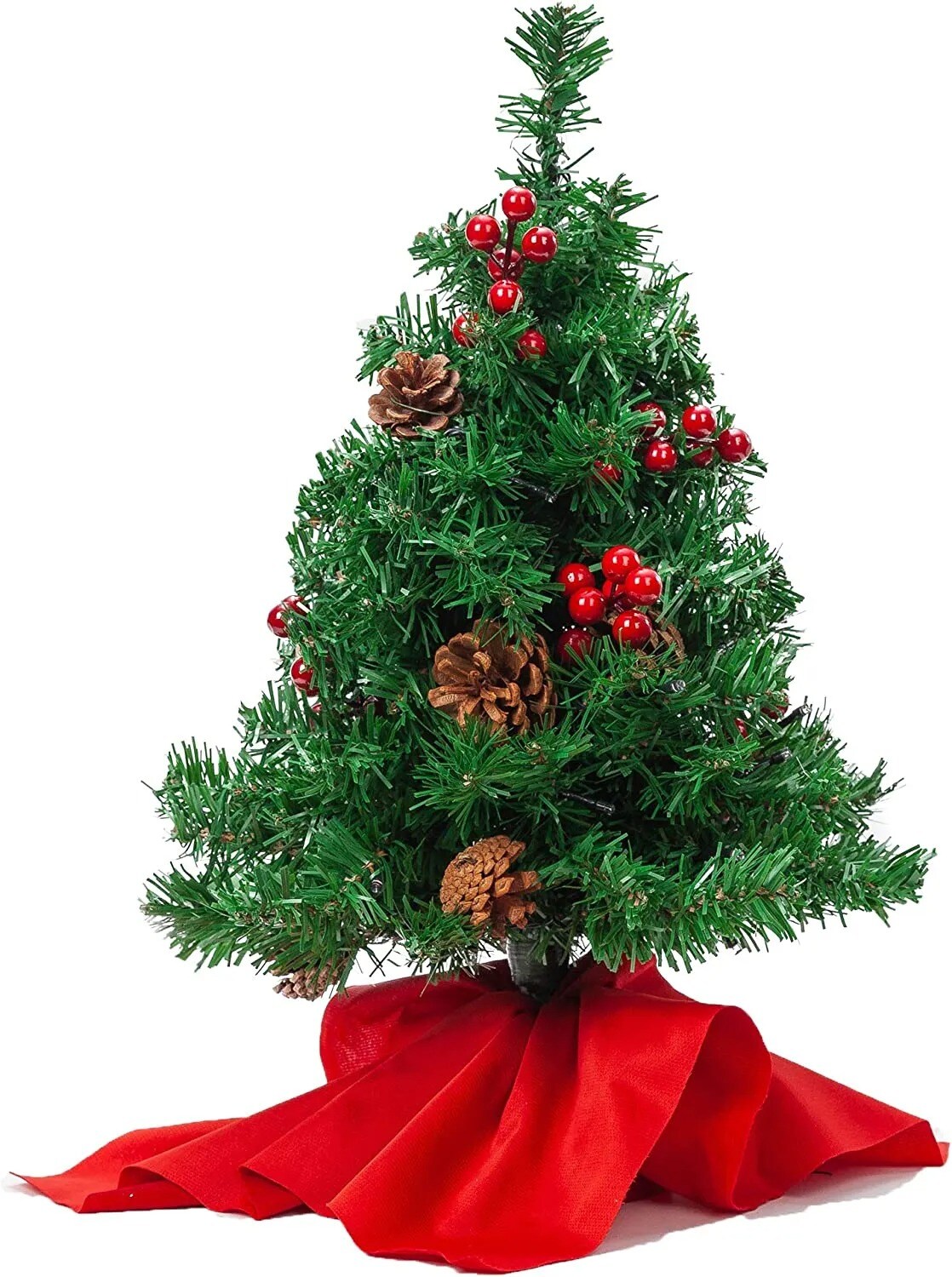 Joyfy 30085 1.43-Feet Pre-lit Slim Artificial Christmas Tree with White LED Lights