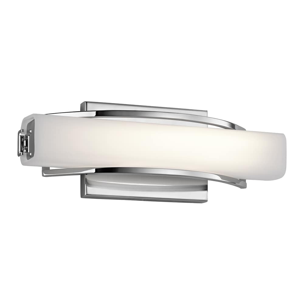 elan 83760 Rowan 13.25-in 1 -Light Chrome Integrated LED Modern/contemporary Vanity light bar