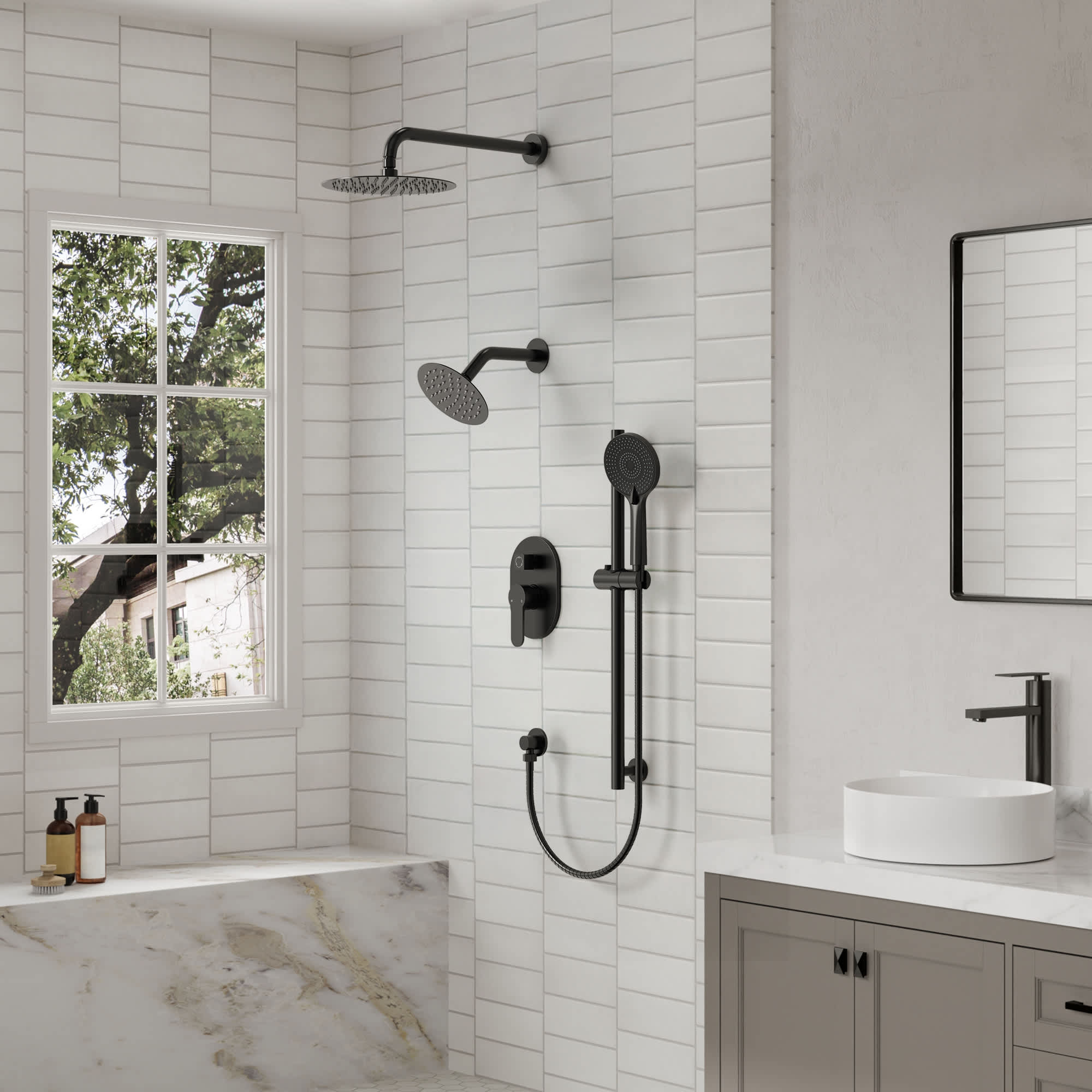 EVERSTEIN SFS-1136-BK Fixed-Showerhead - View #12