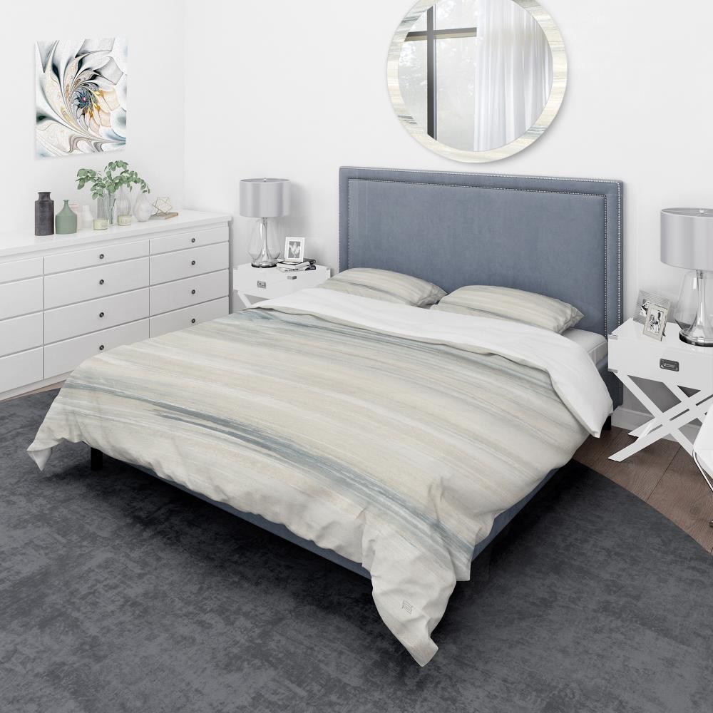 Designart BED30296-Q 3 -Piece Cream Queen Duvet cover Set