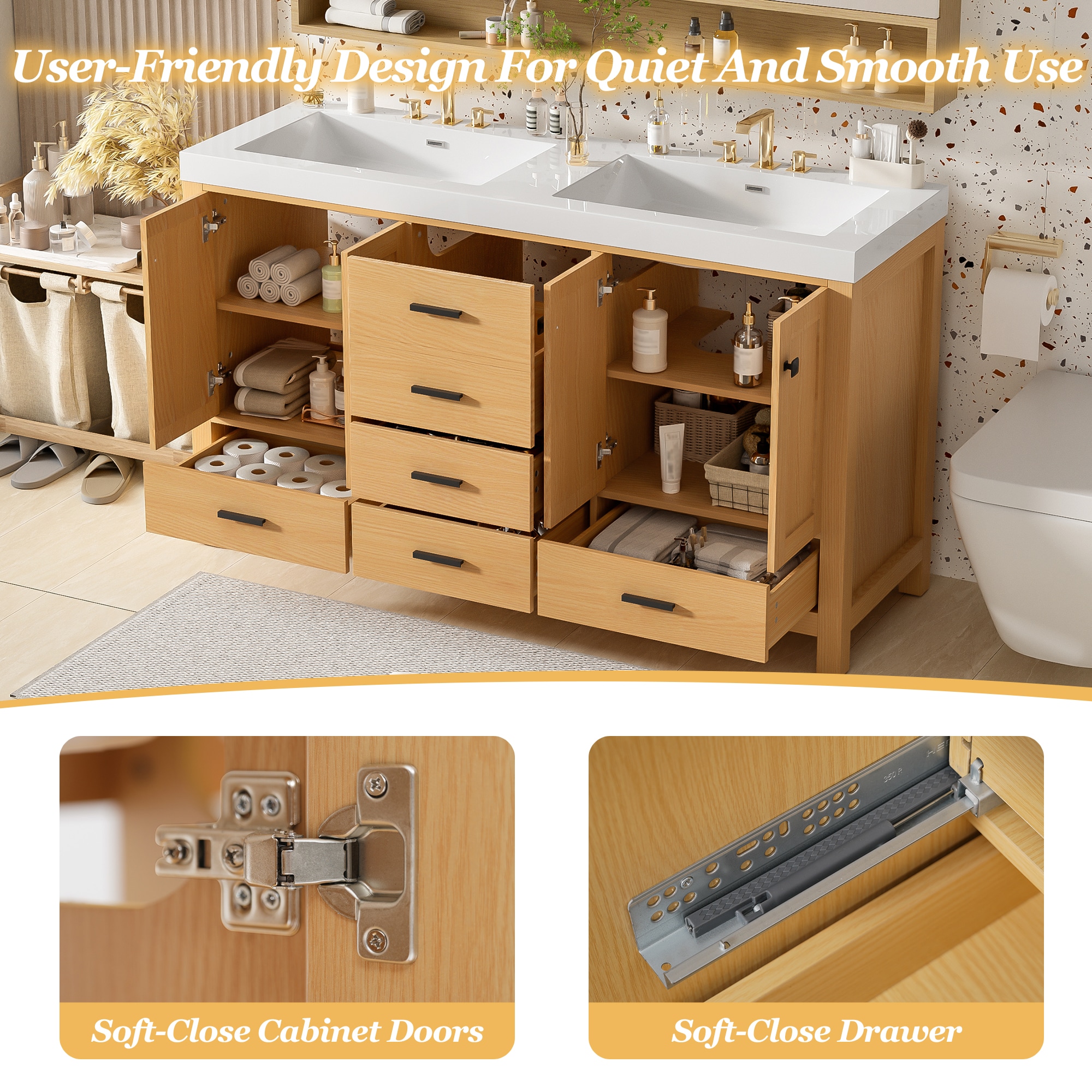 CASAINC CA-GLS00109 Bath-Vanity-Combo - View #9