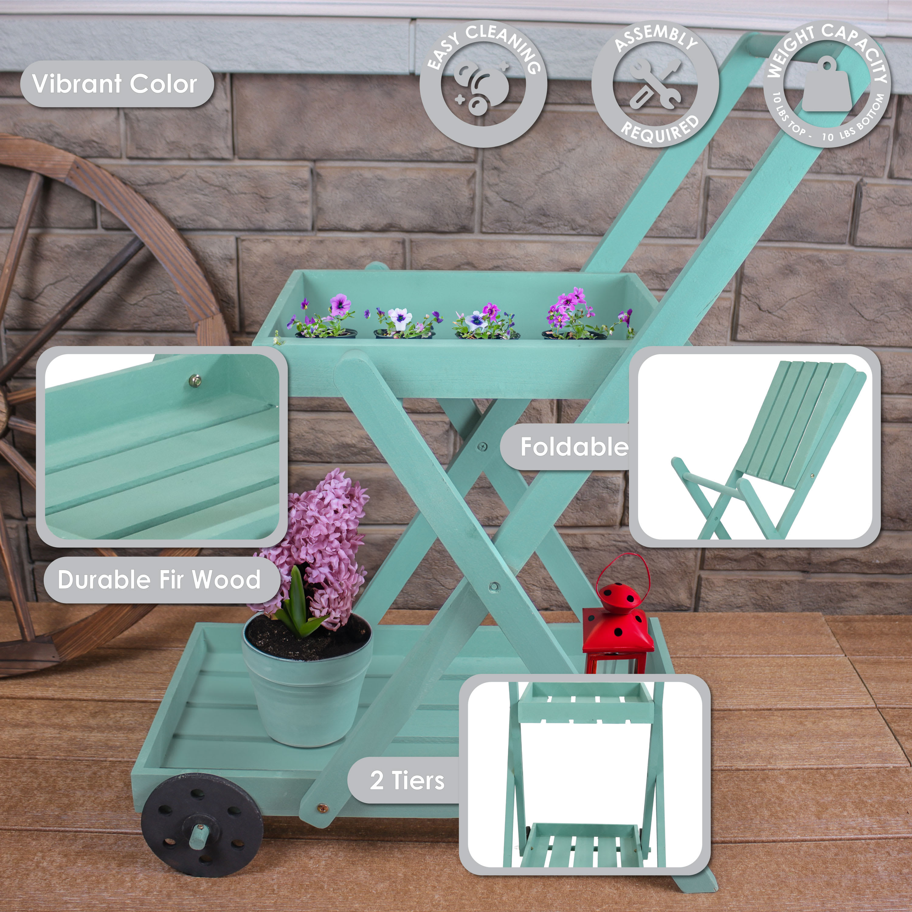 Sunnydaze Decor IEO-8226 Plant-Stand - View #3